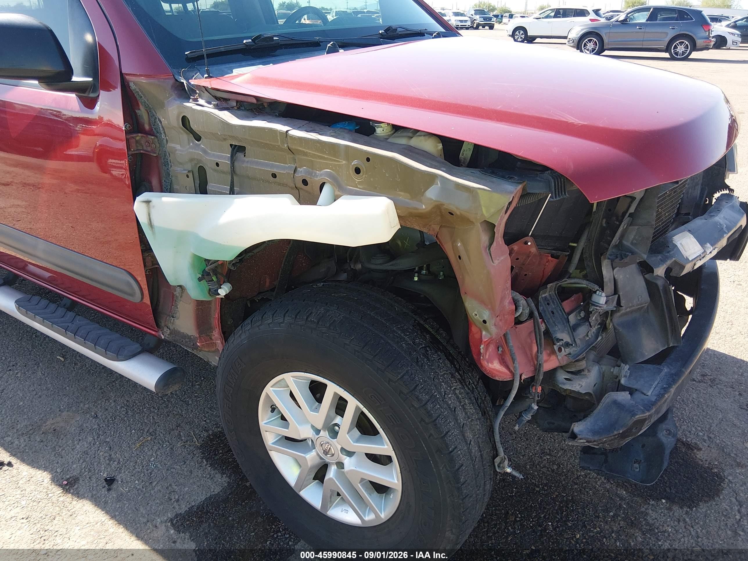 2015 Nissan Xterra S Red vin: 5N1AN0NU2FN655446