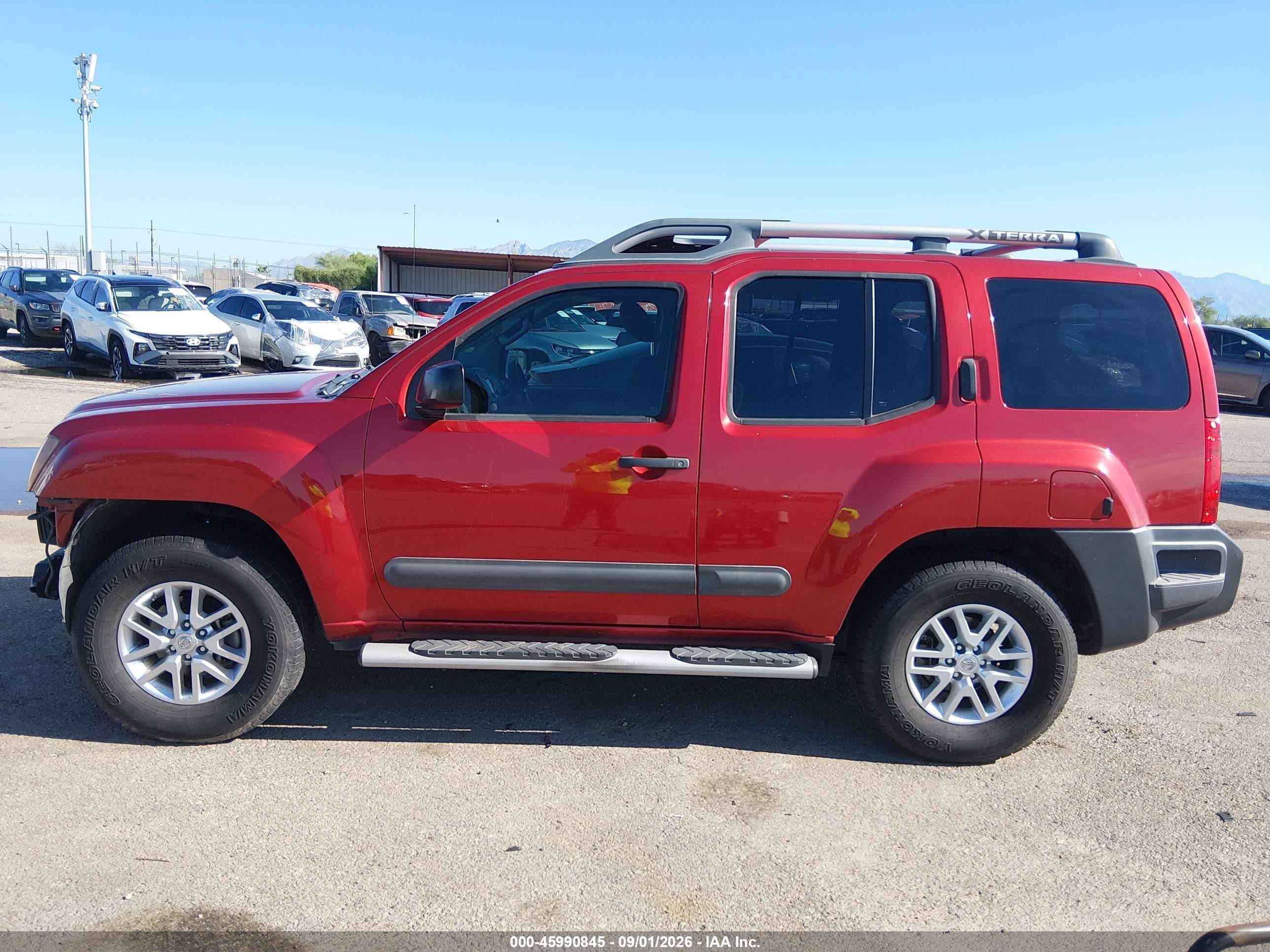 2015 Nissan Xterra S Red vin: 5N1AN0NU2FN655446