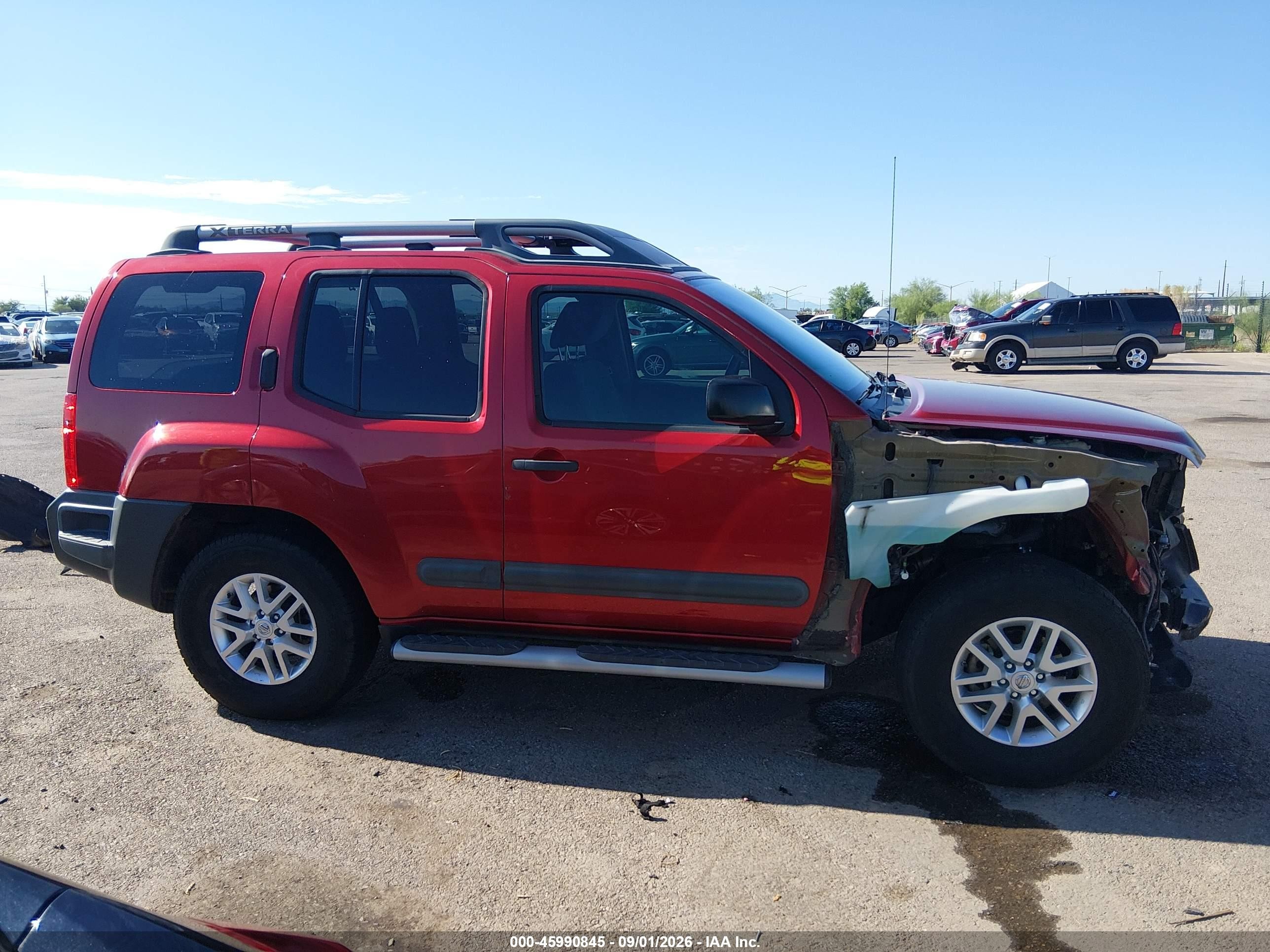 2015 Nissan Xterra S Red vin: 5N1AN0NU2FN655446