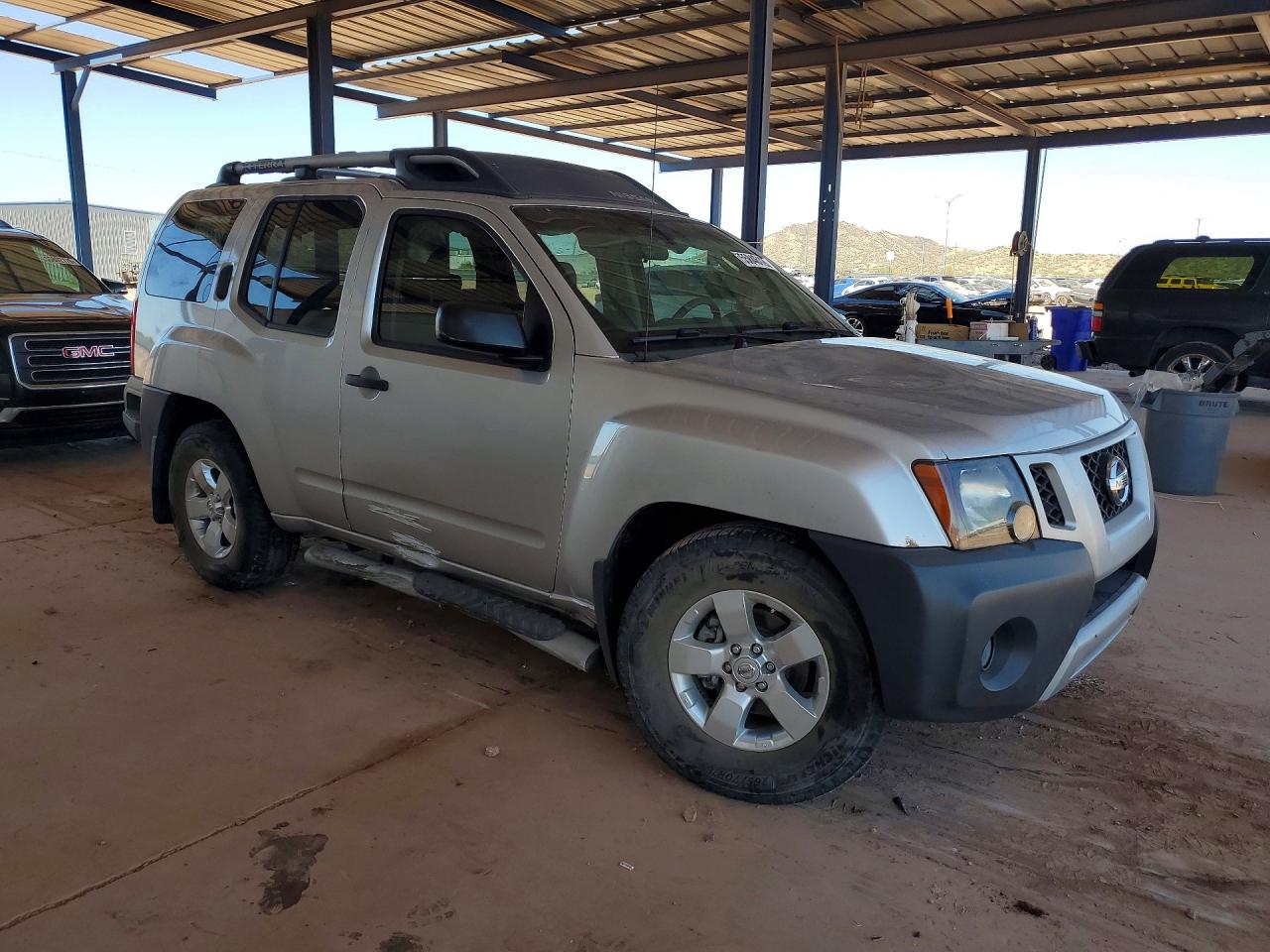 2010 Nissan Xterra X Silver vin: 5N1AN0NU3AC521680