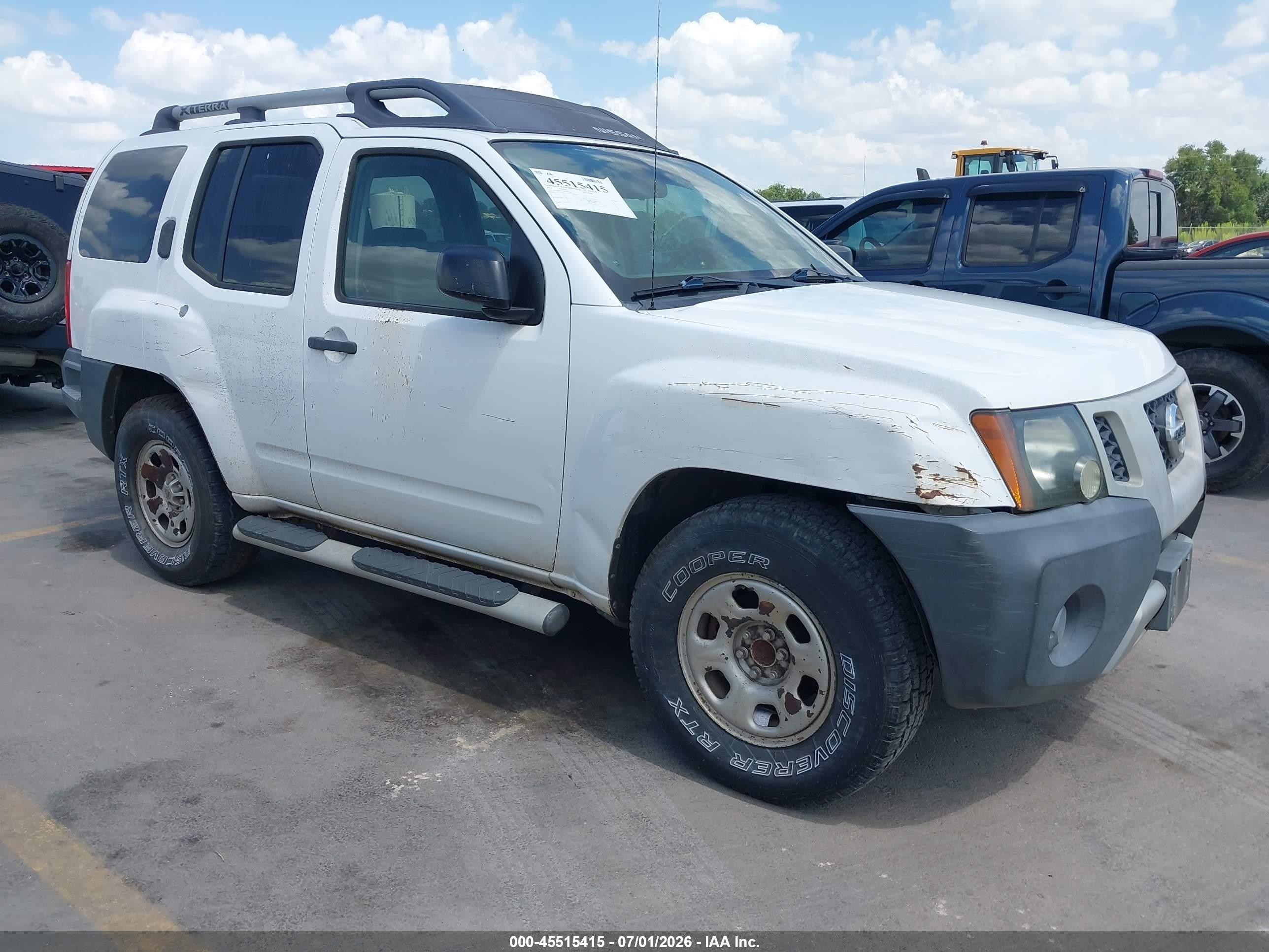 2011 Nissan Xterra X White vin: 5N1AN0NU3BC511264