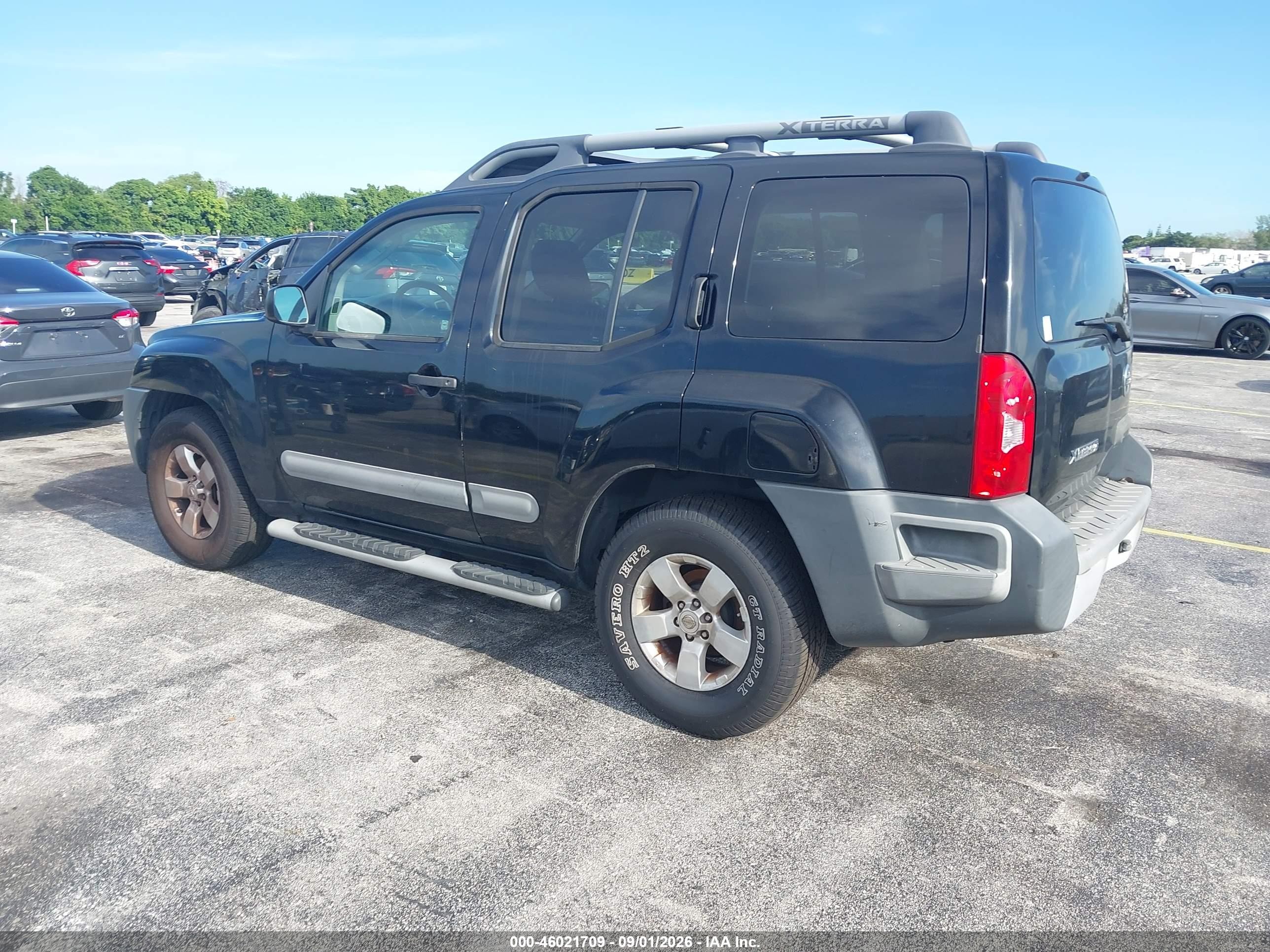 2011 Nissan Xterra S Black vin: 5N1AN0NU4BC522192