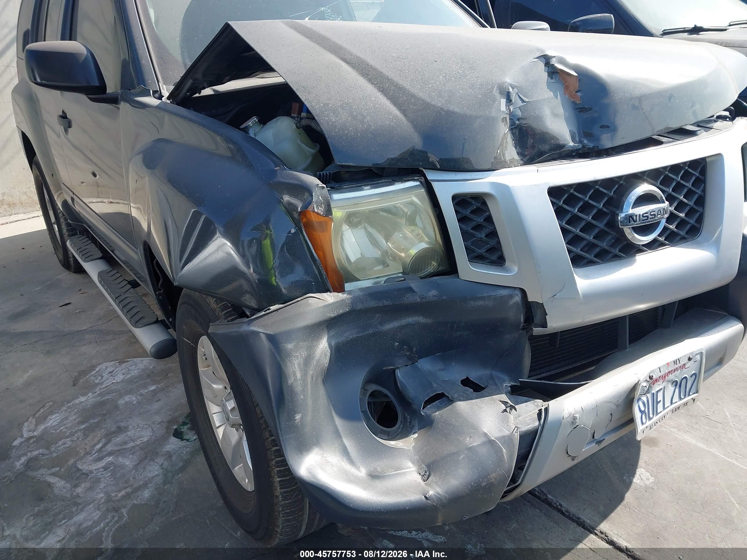 2012 Nissan Xterra S Gray vin: 5N1AN0NU4CC506236