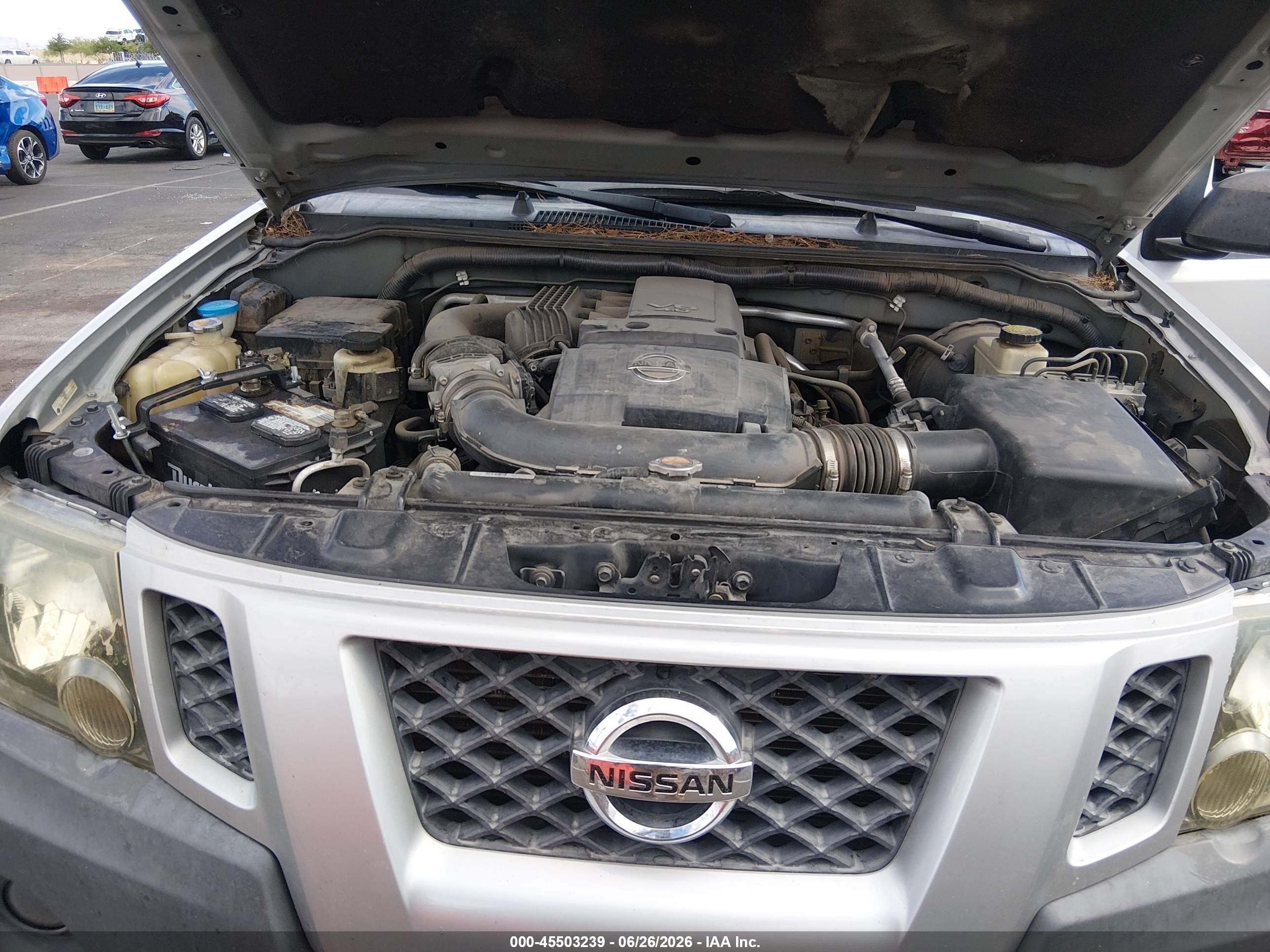 2014 Nissan Xterra X Gray vin: 5N1AN0NU5EN804897