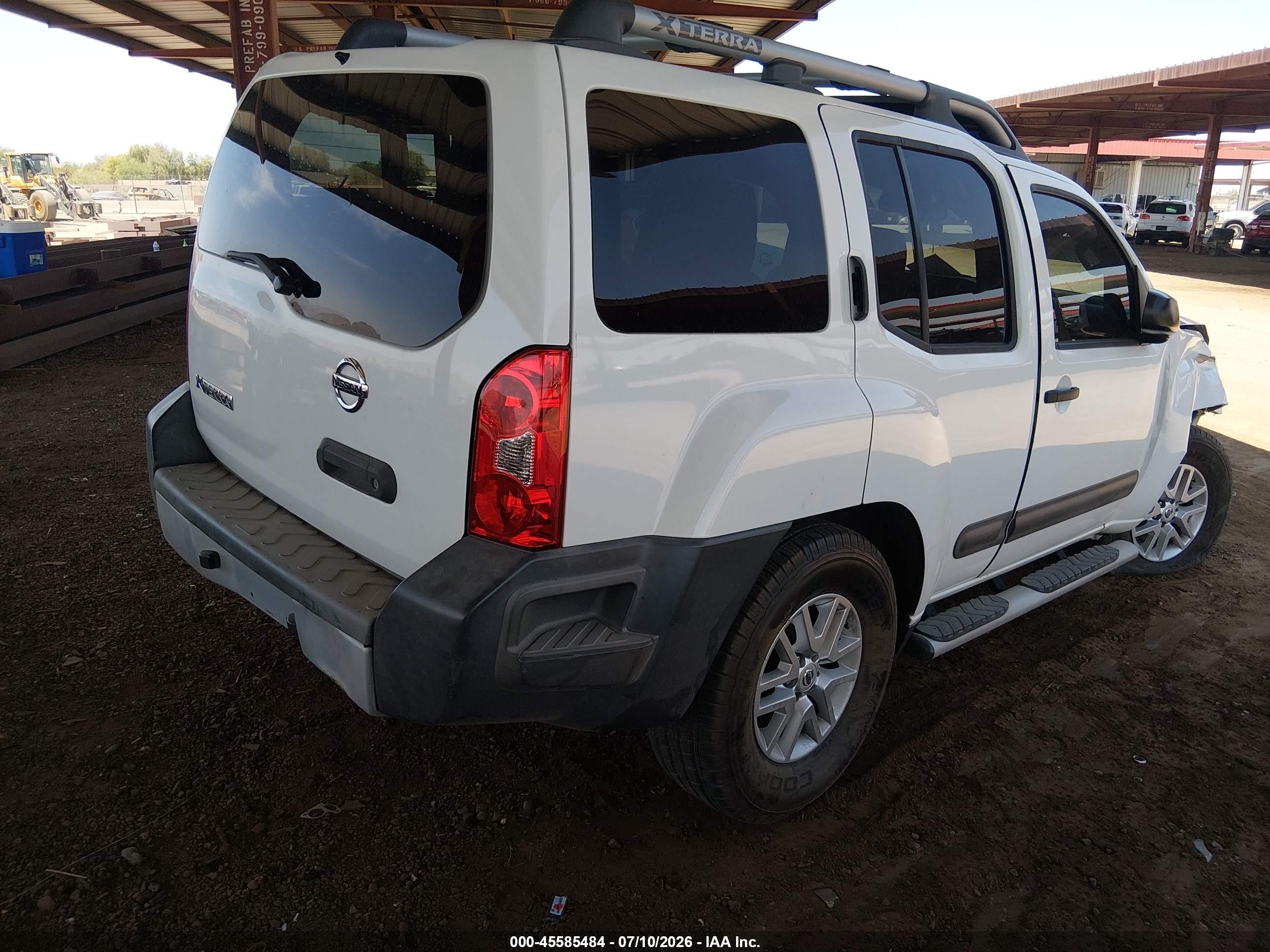 2015 Nissan Xterra S White vin: 5N1AN0NU6FN663968