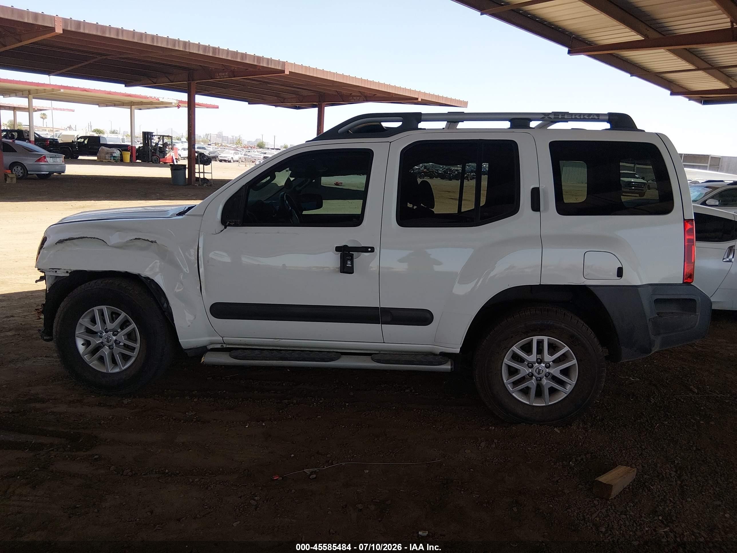 2015 Nissan Xterra S White vin: 5N1AN0NU6FN663968