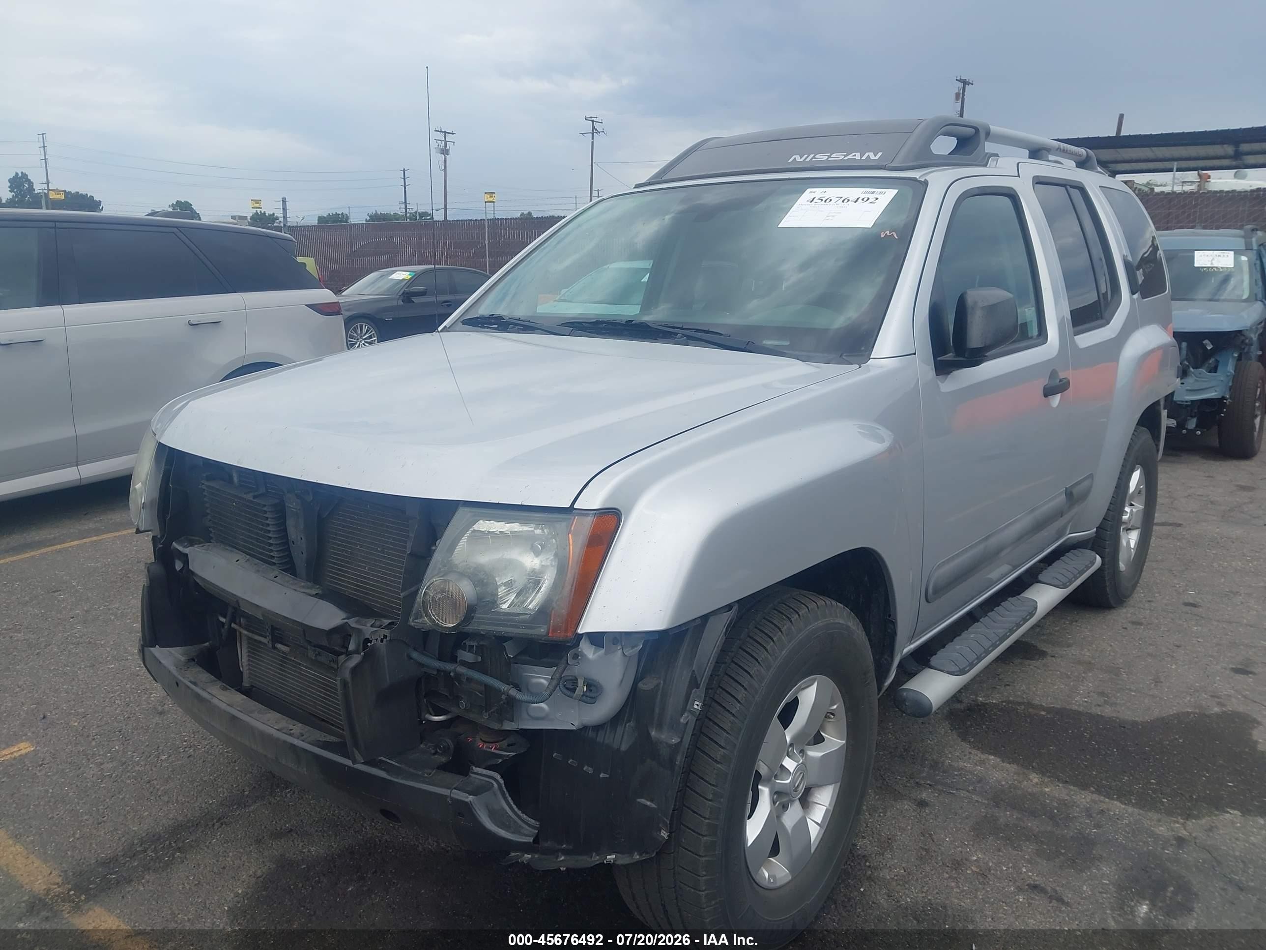 2011 Nissan Xterra S Silver vin: 5N1AN0NU7BC512420