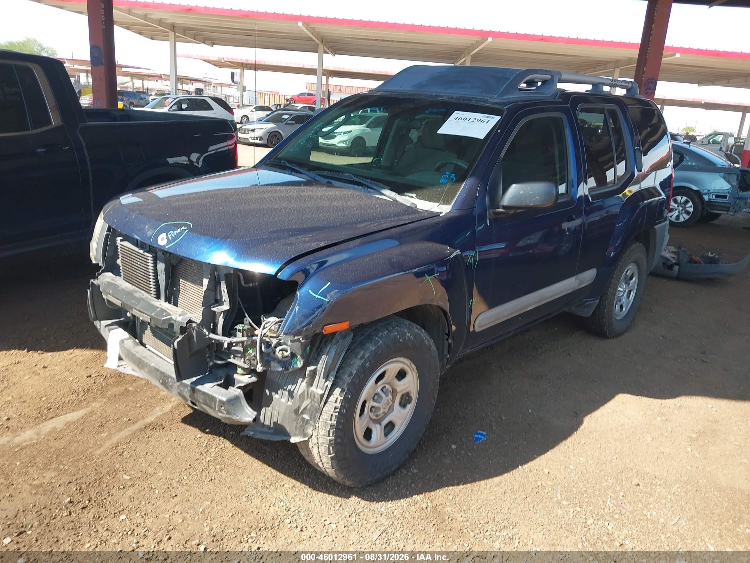 2010 Nissan Xterra Off Road/s/se Blue vin: 5N1AN0NU8AC521237