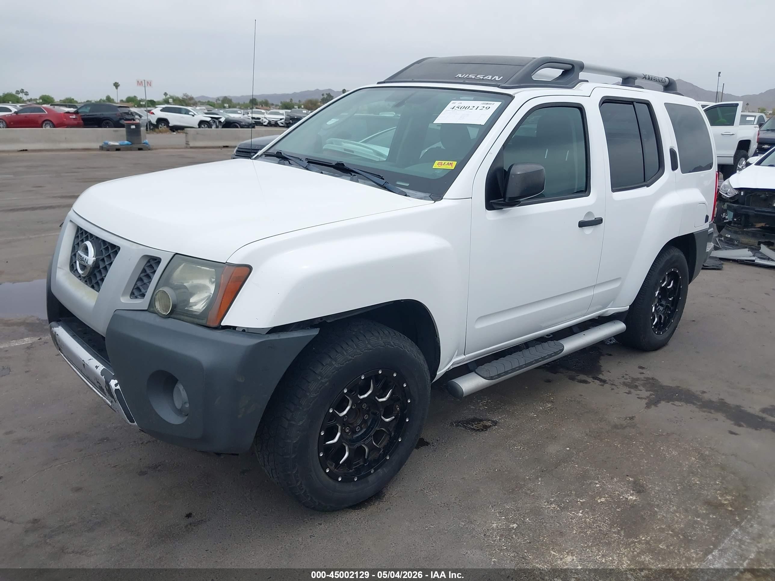 2010 Nissan Xterra X White vin: 5N1AN0NU9AC500008