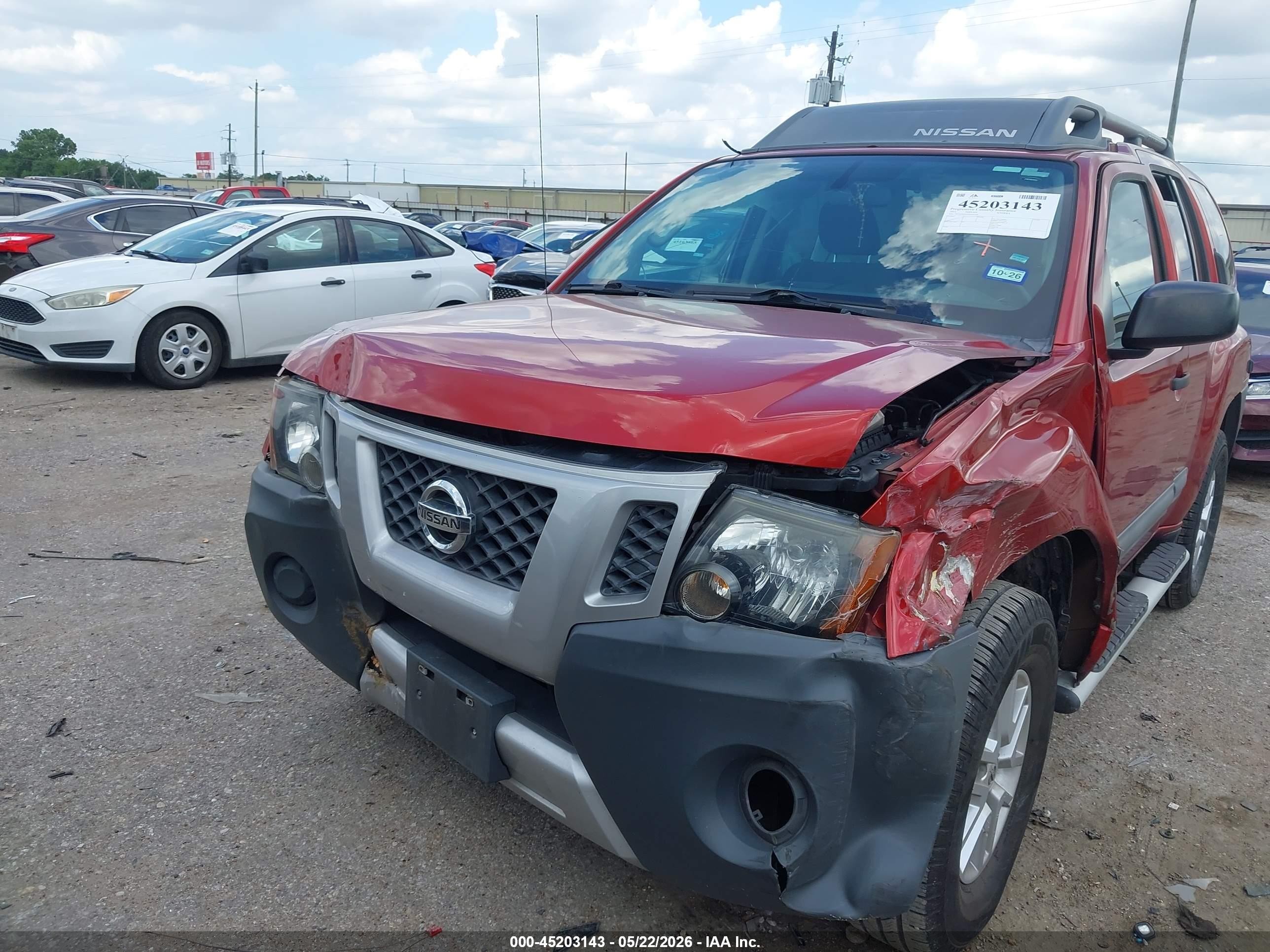 2015 Nissan Xterra S Red vin: 5N1AN0NU9FN667240