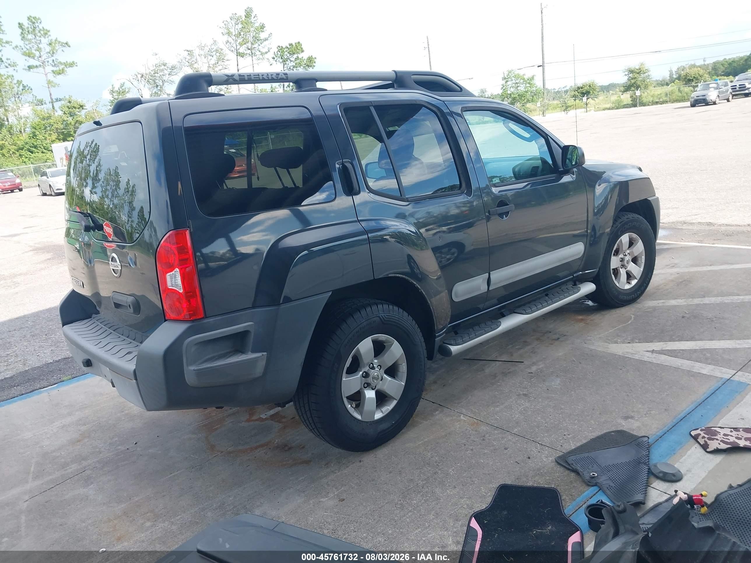 2011 Nissan Xterra S Gray vin: 5N1AN0NUXBC510001