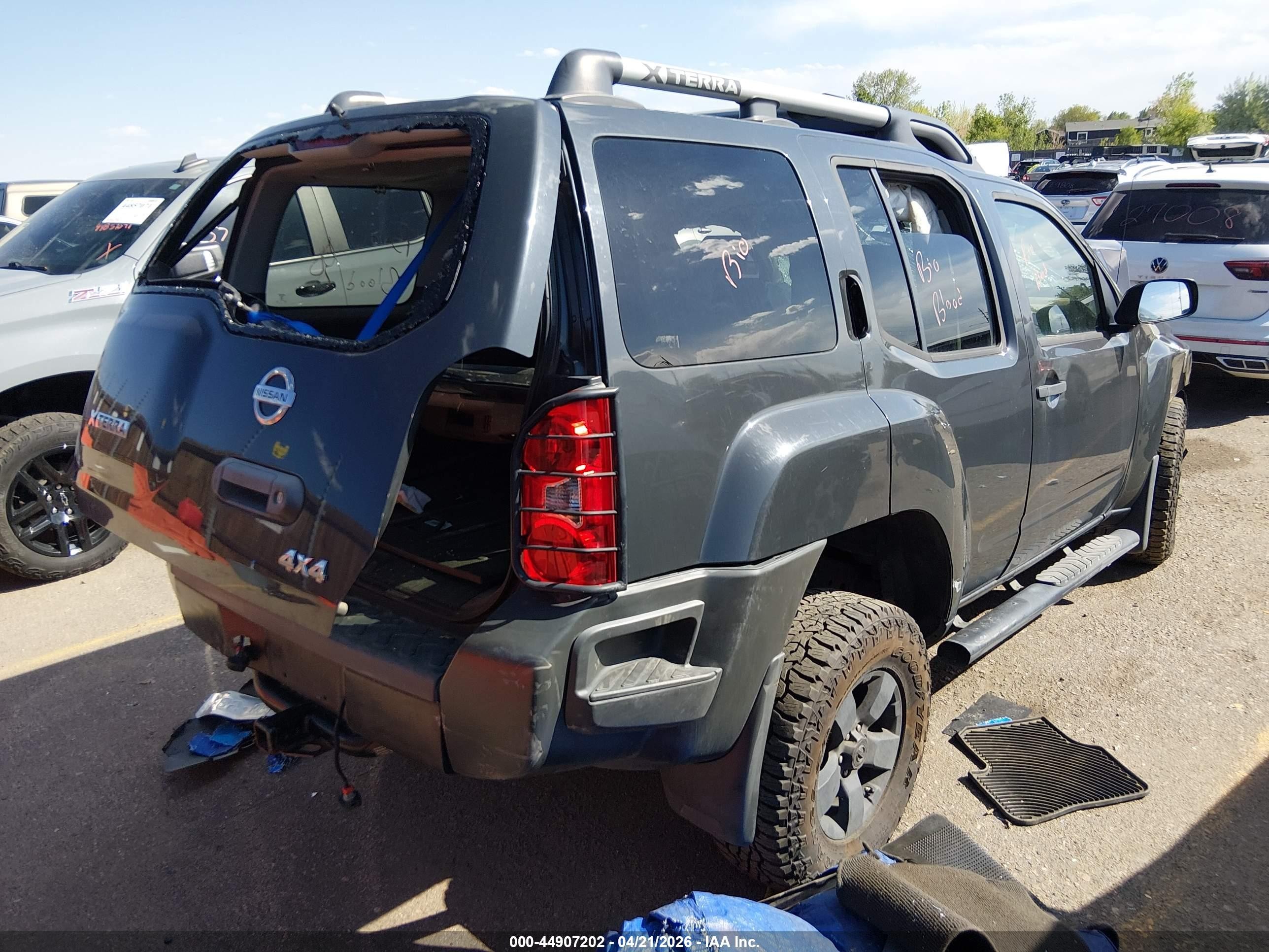 2010 Nissan Xterra S Black vin: 5N1AN0NW0AC507124