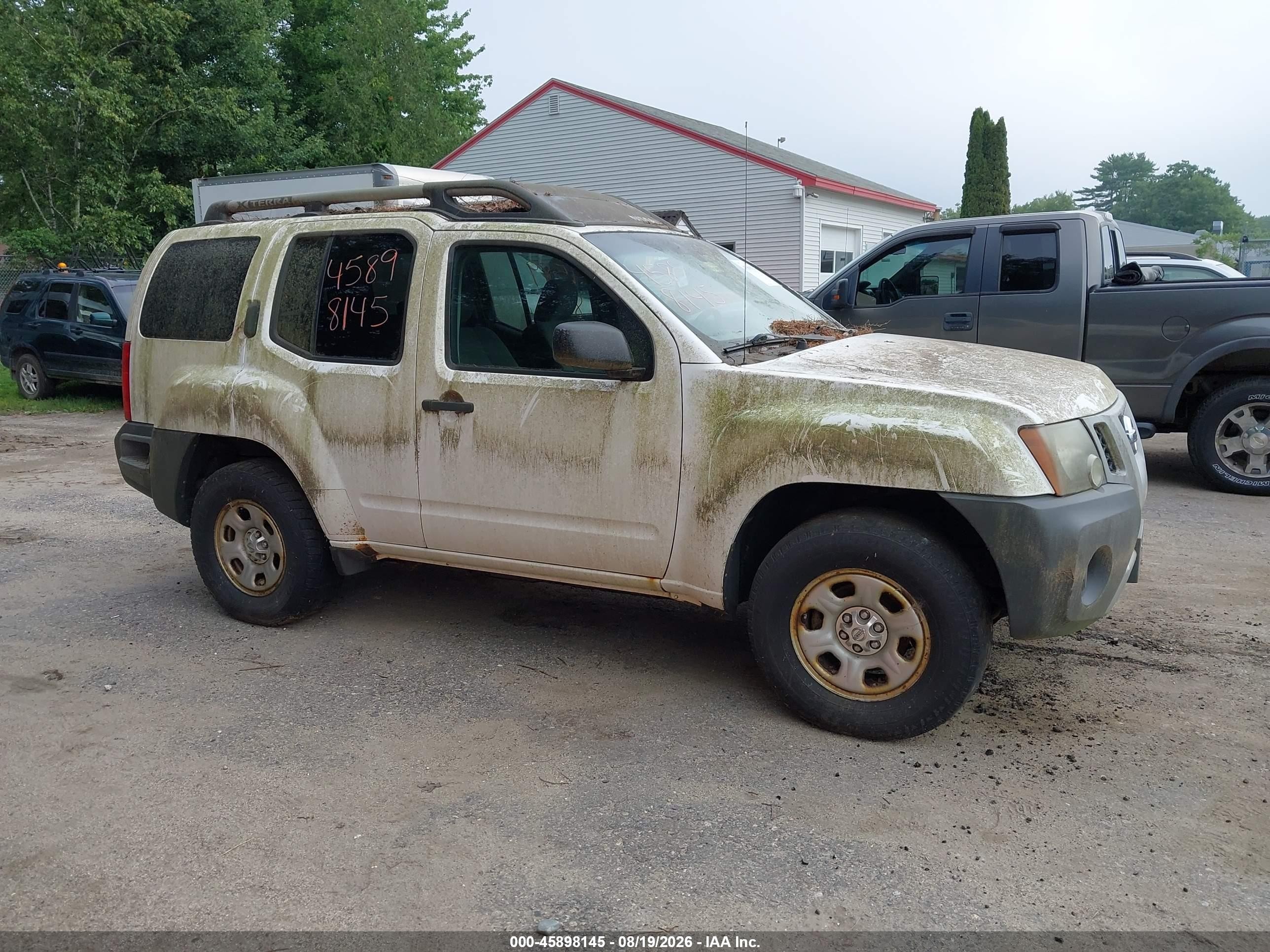2010 Nissan Xterra X White vin: 5N1AN0NW0AC510511