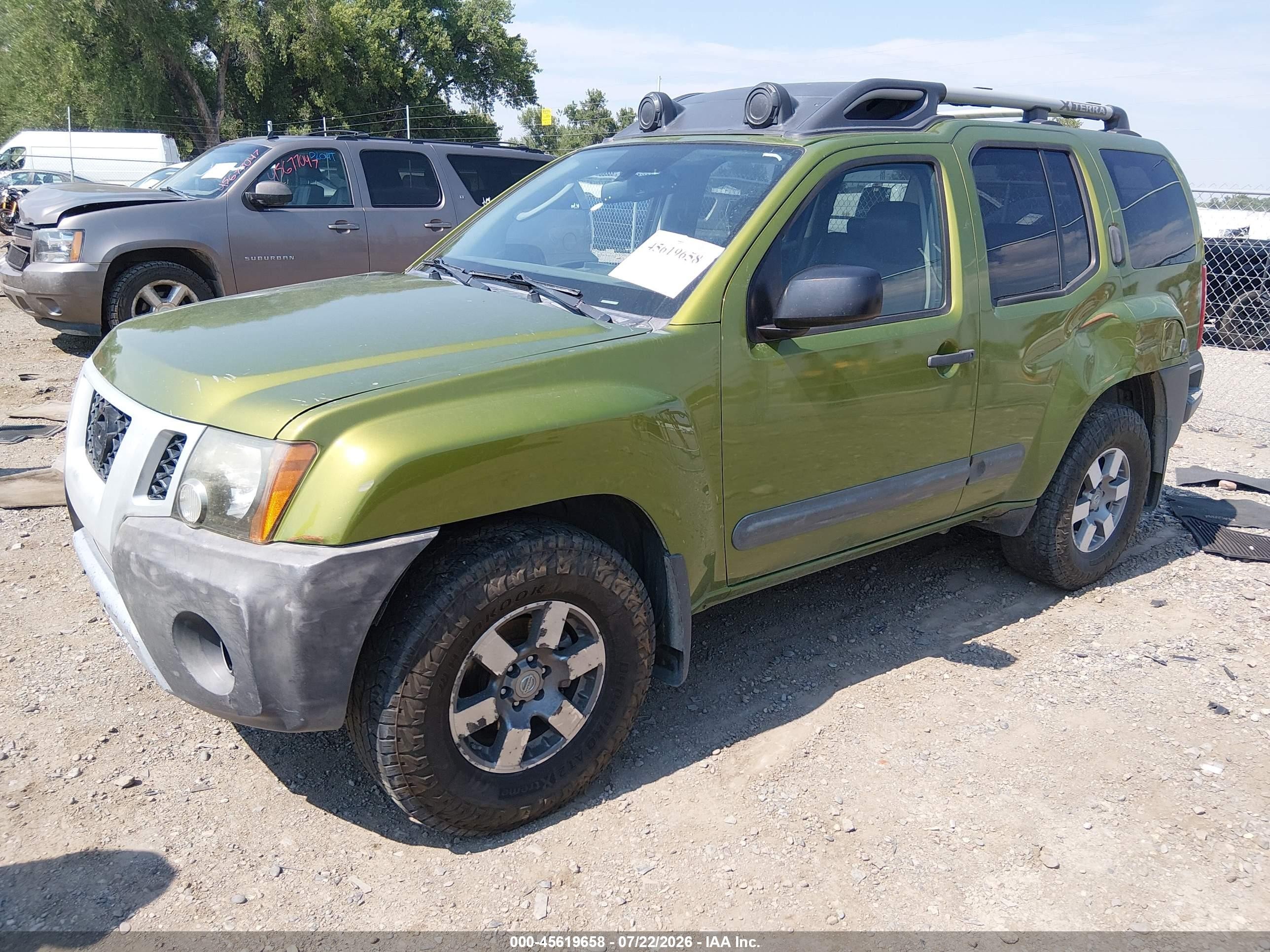 2011 Nissan Xterra Pro-4x Green vin: 5N1AN0NW0BC519601
