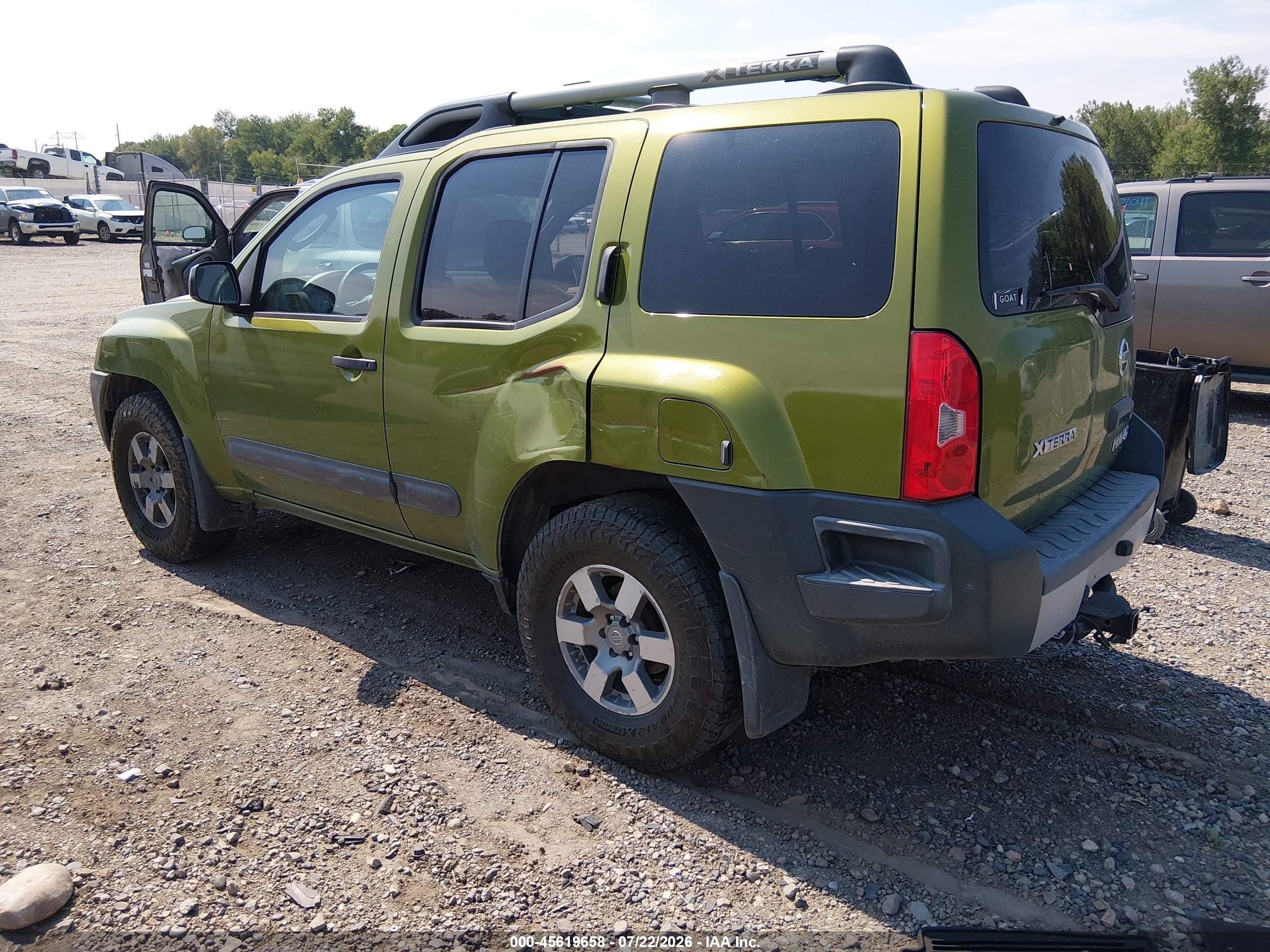 2011 Nissan Xterra Pro-4x Green vin: 5N1AN0NW0BC519601