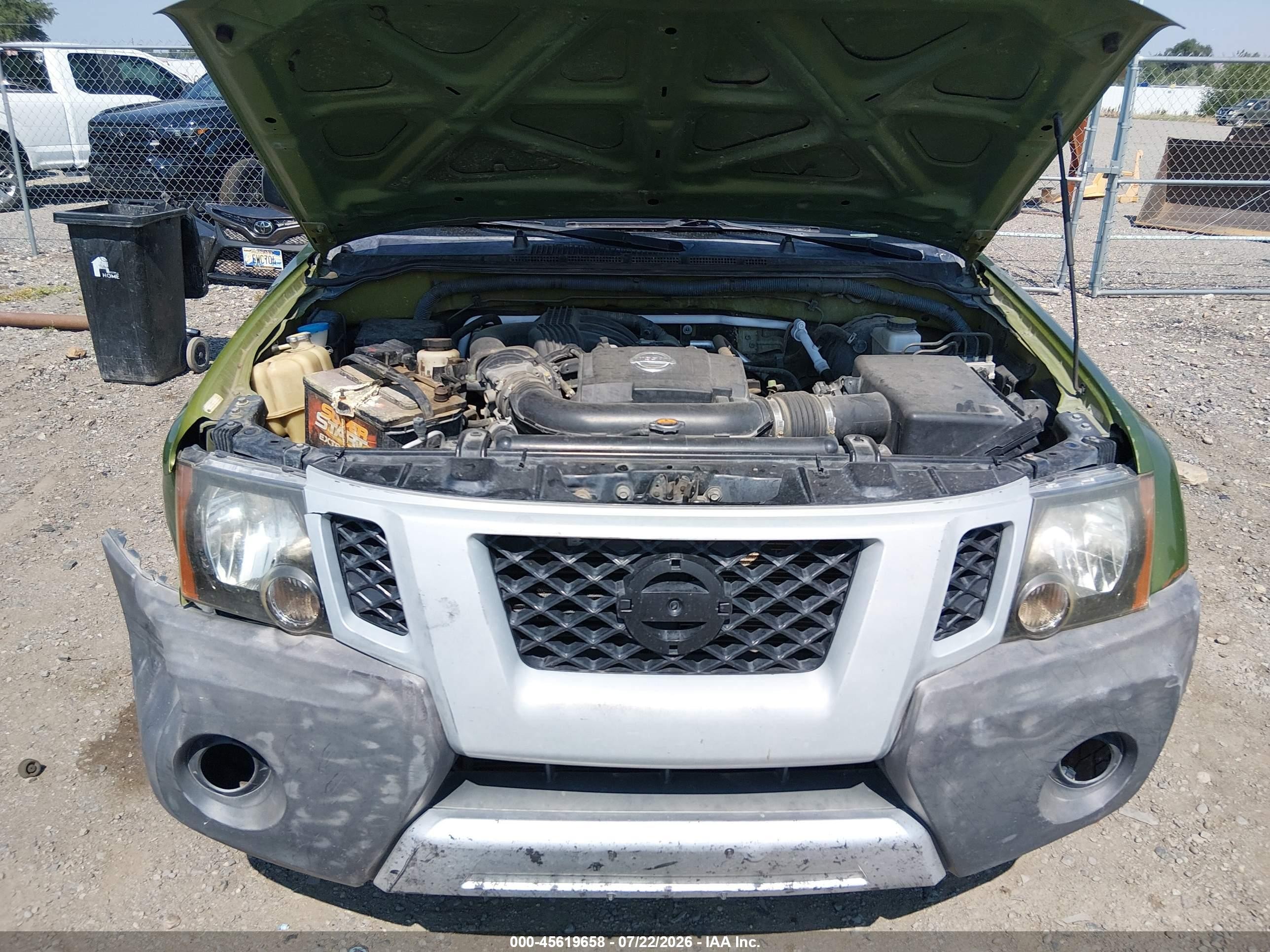 2011 Nissan Xterra Pro-4x Green vin: 5N1AN0NW0BC519601