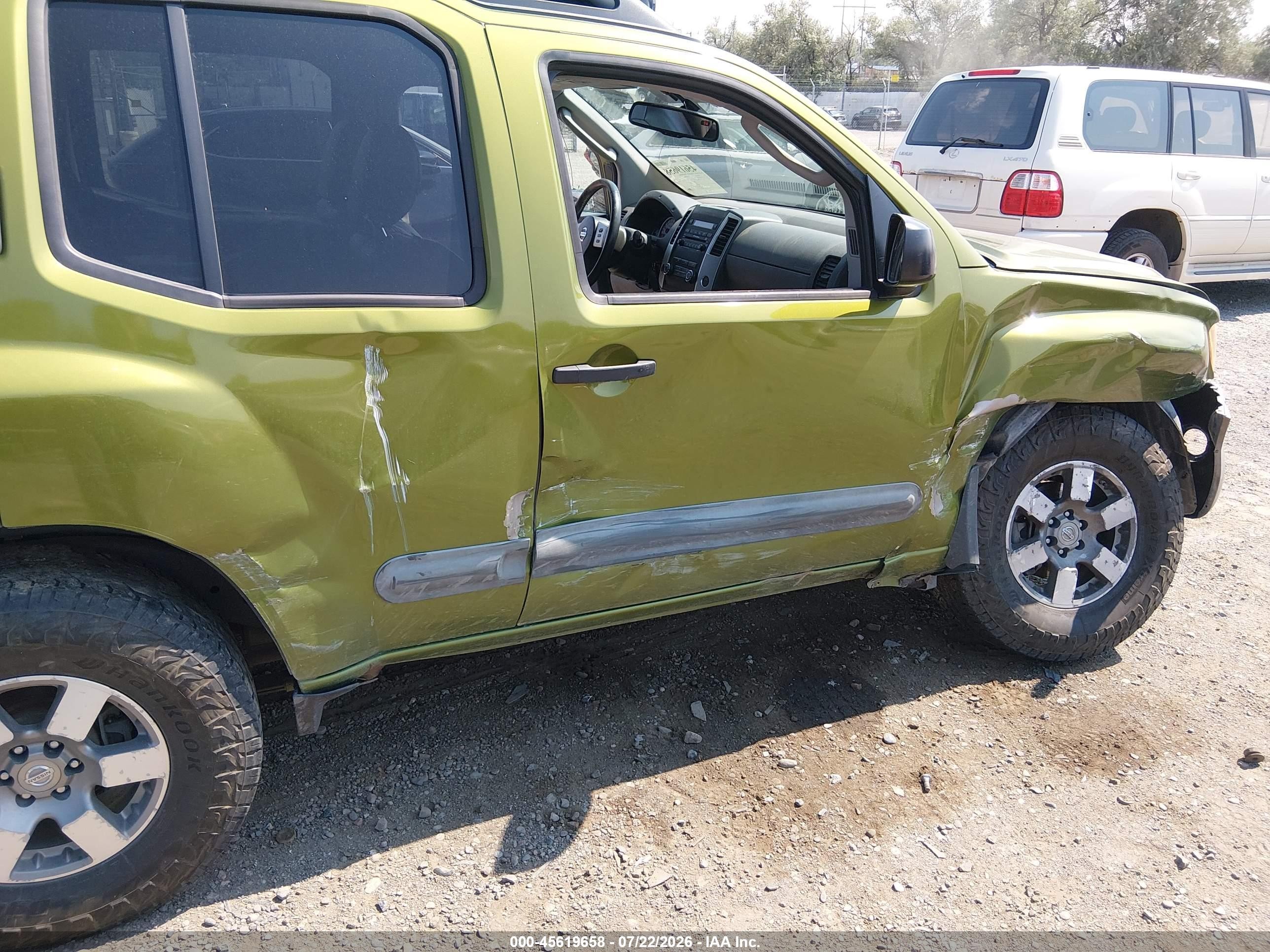 2011 Nissan Xterra Pro-4x Green vin: 5N1AN0NW0BC519601