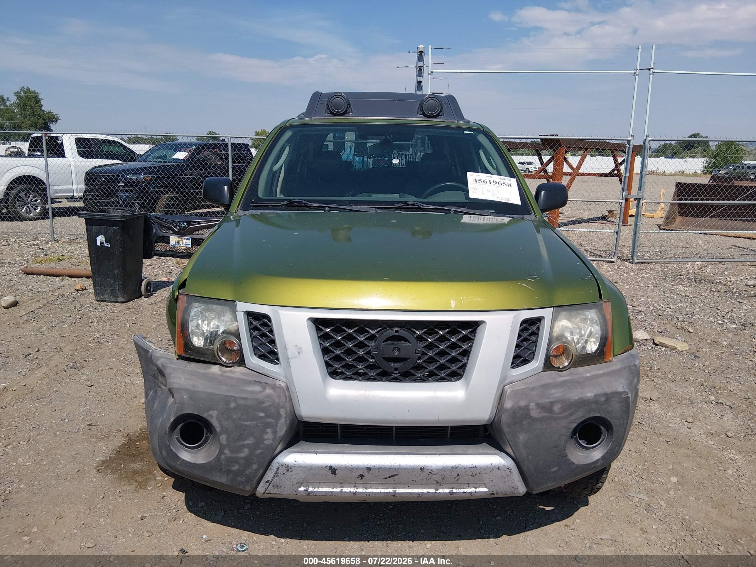 2011 Nissan Xterra Pro-4x Green vin: 5N1AN0NW0BC519601