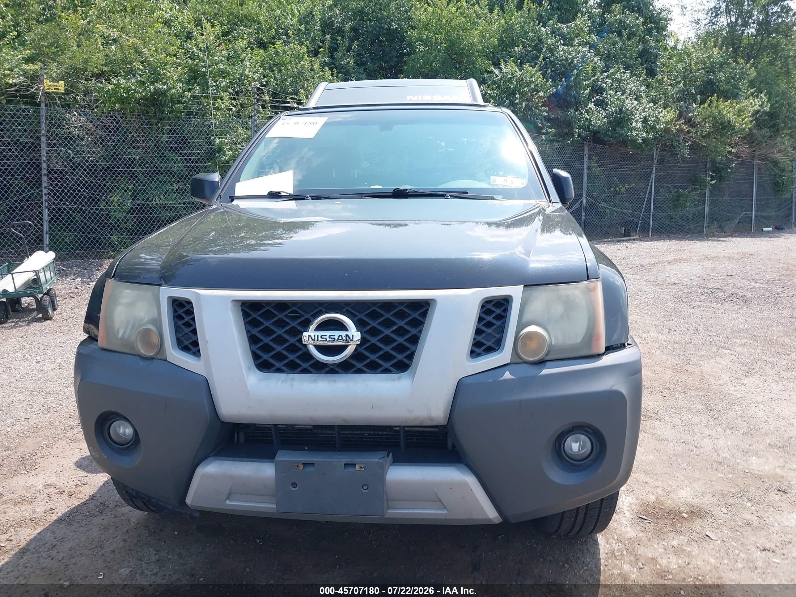 2012 Nissan Xterra S Gray vin: 5N1AN0NW0CC504694