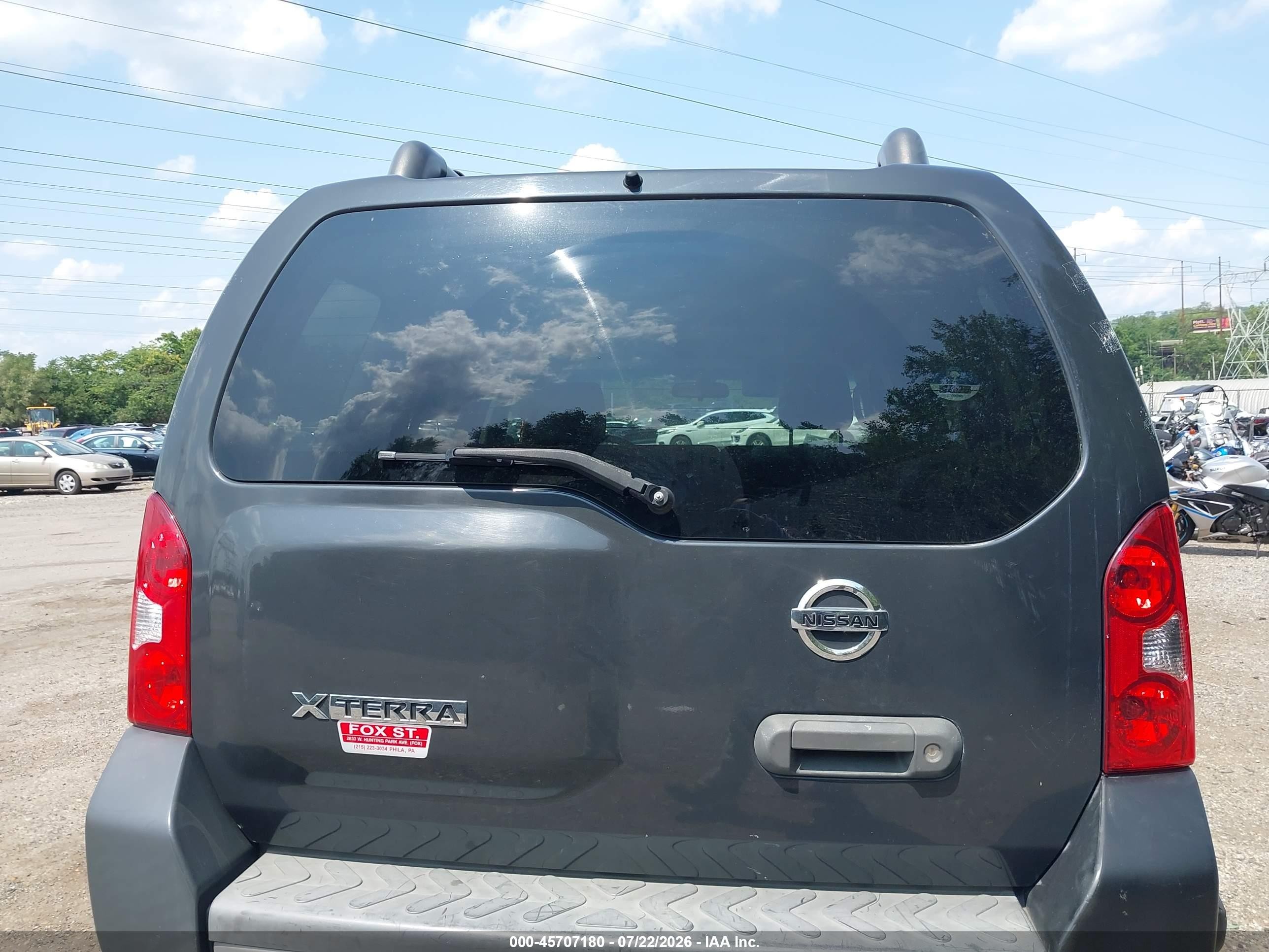 2012 Nissan Xterra S Gray vin: 5N1AN0NW0CC504694