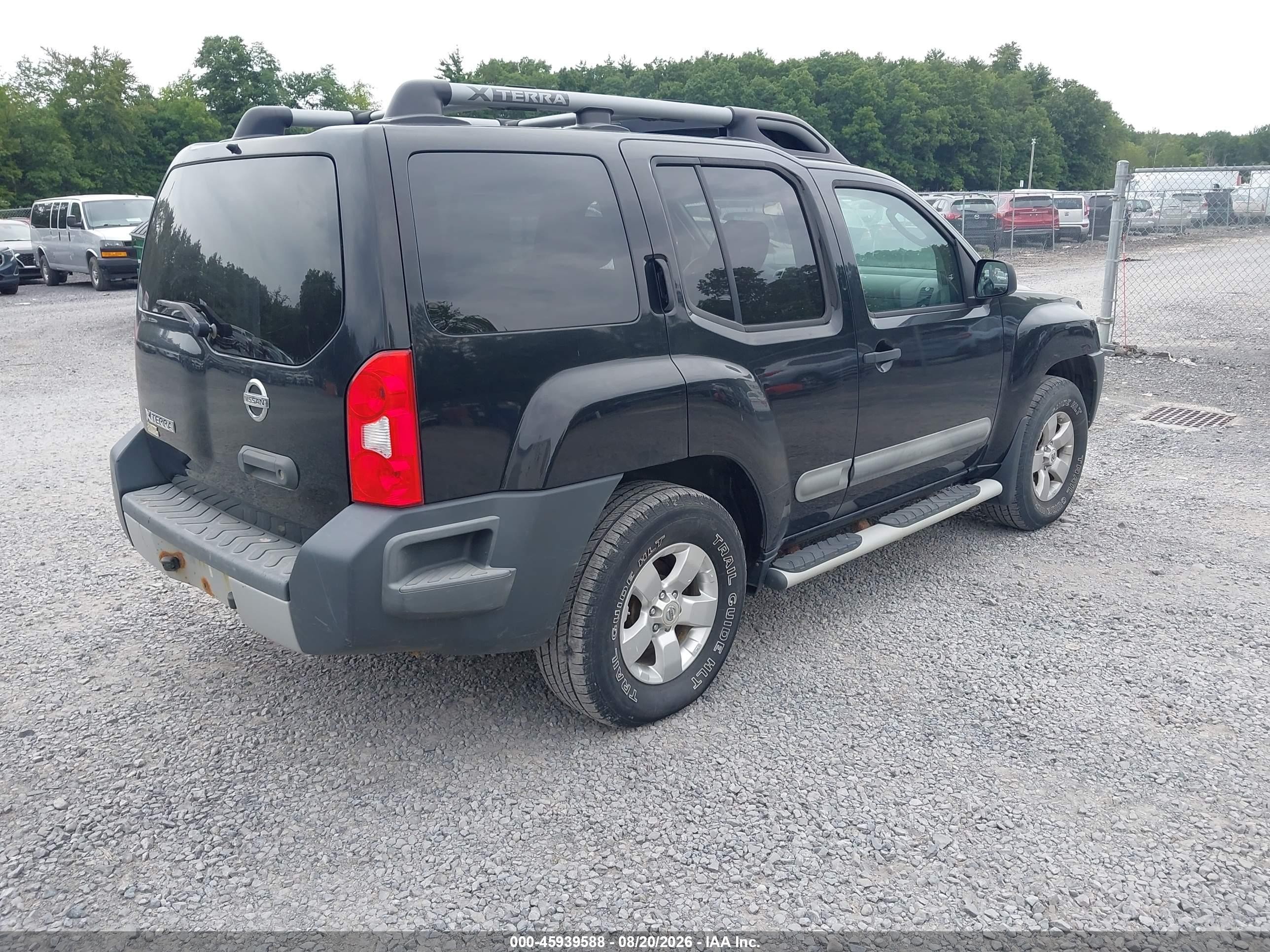 2011 Nissan Xterra S Black vin: 5N1AN0NW1BC514827