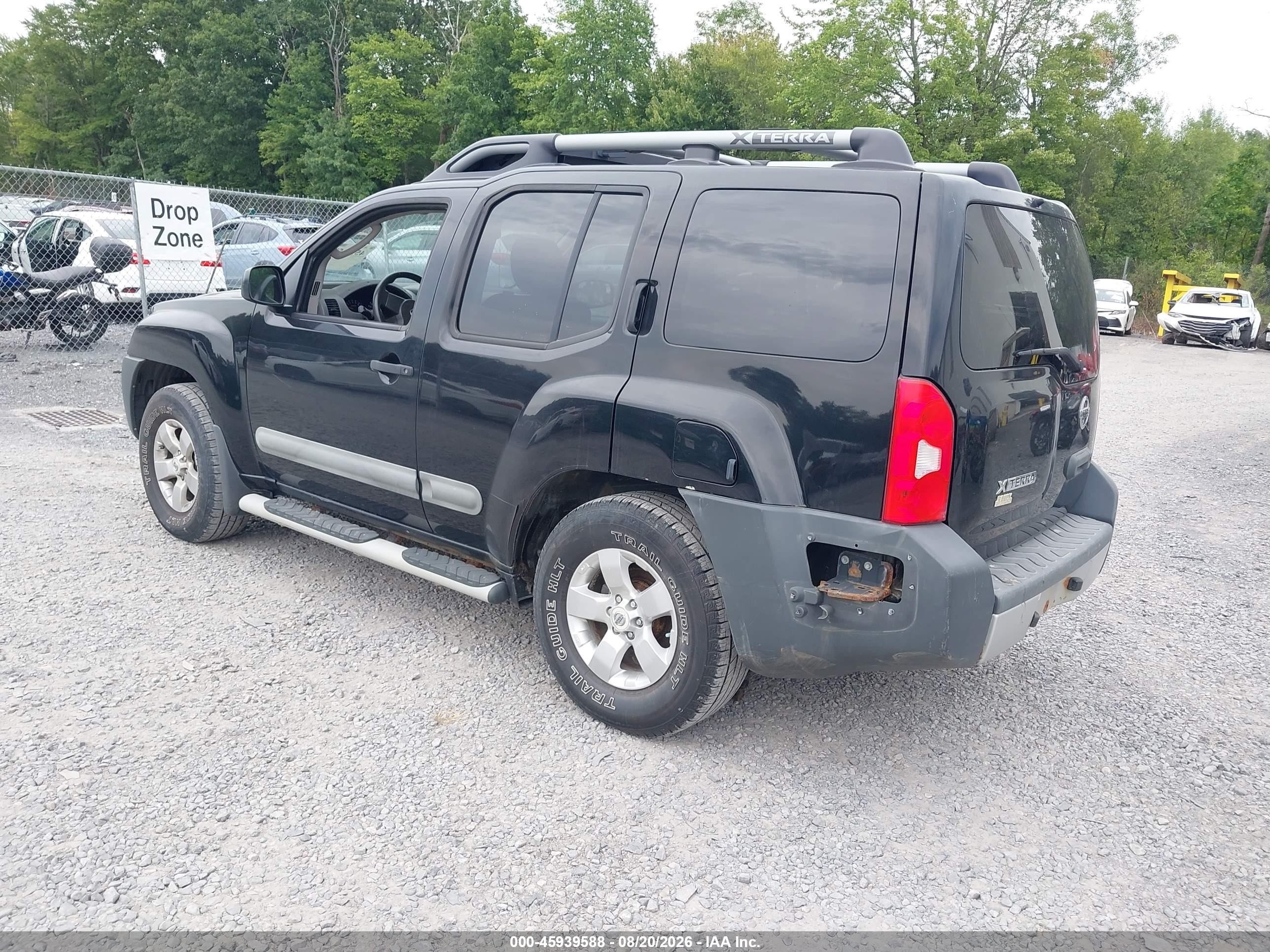 2011 Nissan Xterra S Black vin: 5N1AN0NW1BC514827