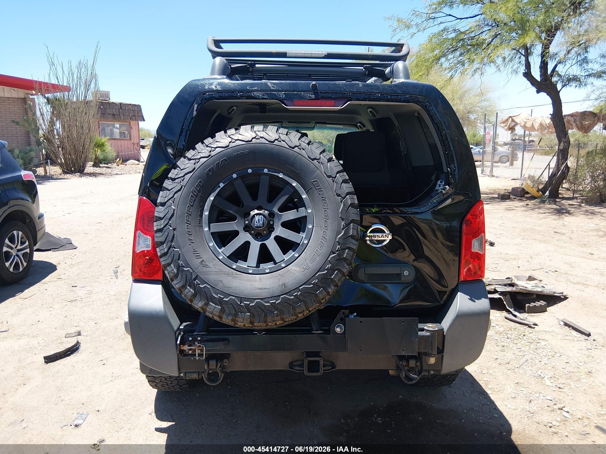 2012 Nissan Xterra S Black vin: 5N1AN0NW1CC514859