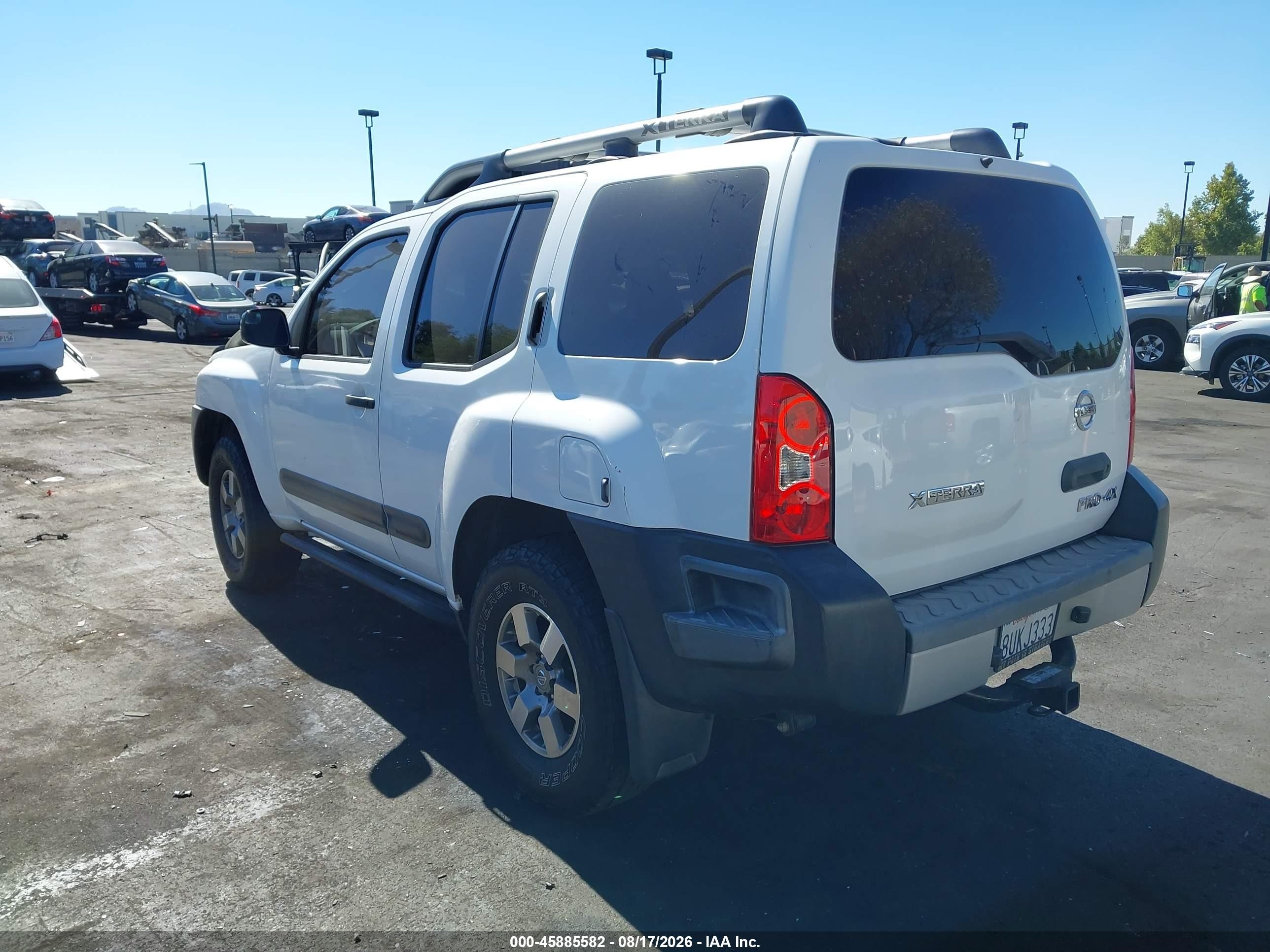 2012 Nissan Xterra Pro-4x White vin: 5N1AN0NW1CC526364