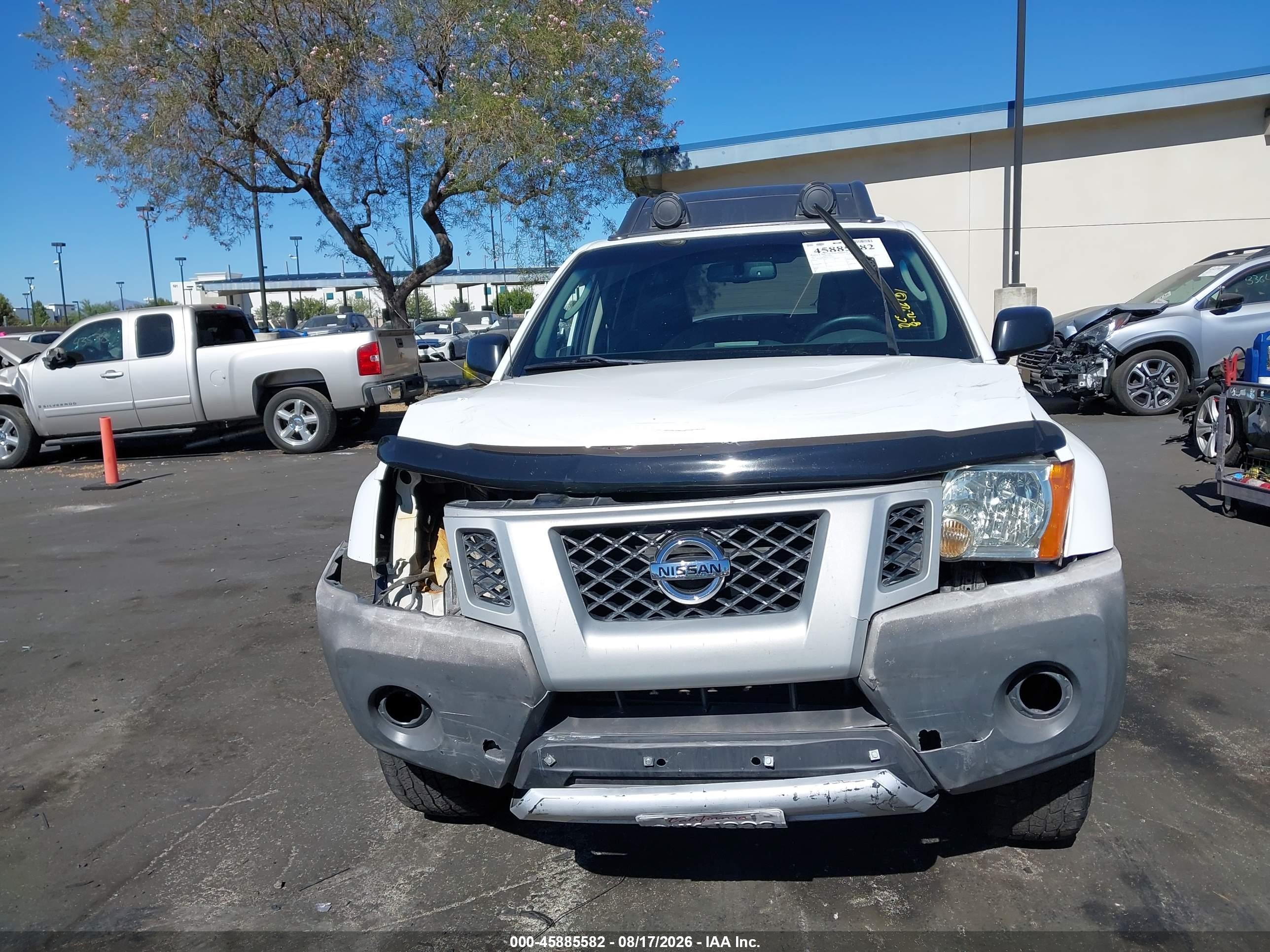 2012 Nissan Xterra Pro-4x White vin: 5N1AN0NW1CC526364
