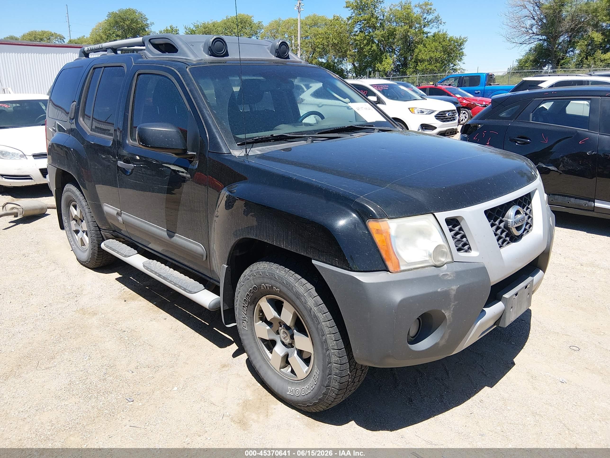 2012 Nissan Xterra Pro-4x Black vin: 5N1AN0NW2CC500758