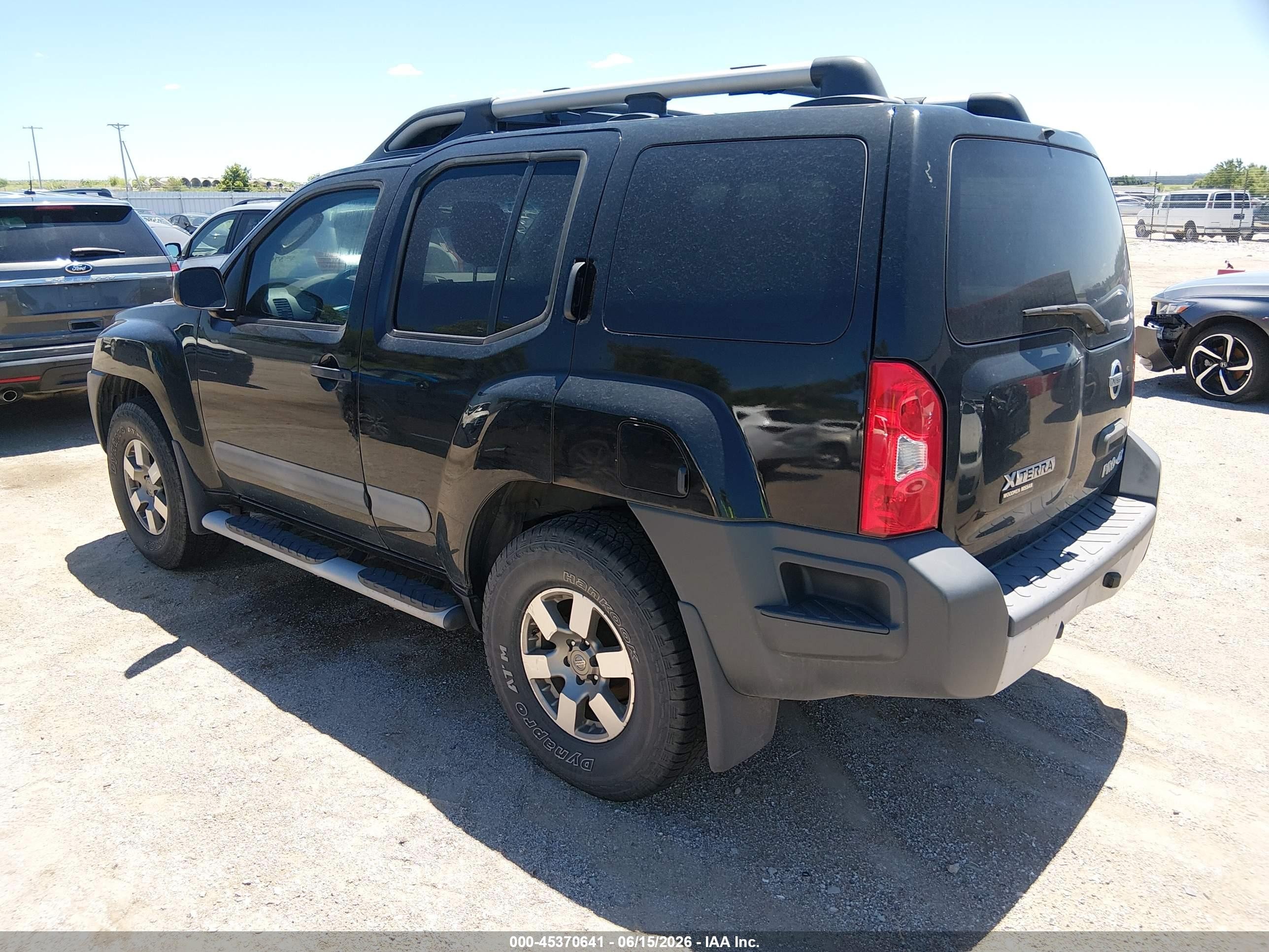 2012 Nissan Xterra Pro-4x Black vin: 5N1AN0NW2CC500758