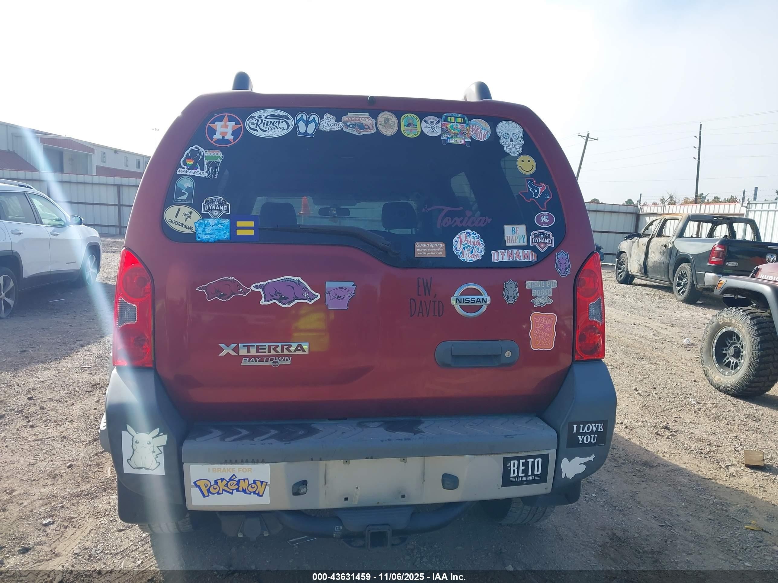2015 Nissan Xterra S Red vin: 5N1AN0NW2FN653441