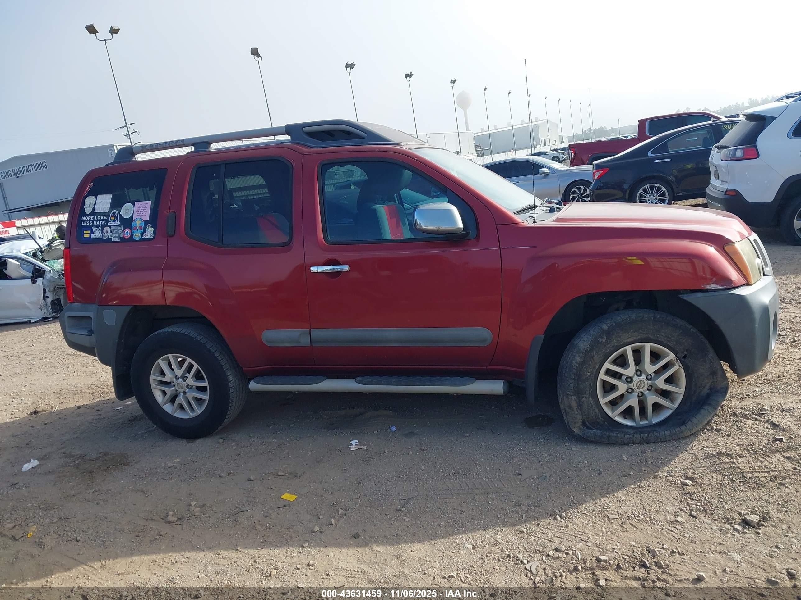 2015 Nissan Xterra S Red vin: 5N1AN0NW2FN653441