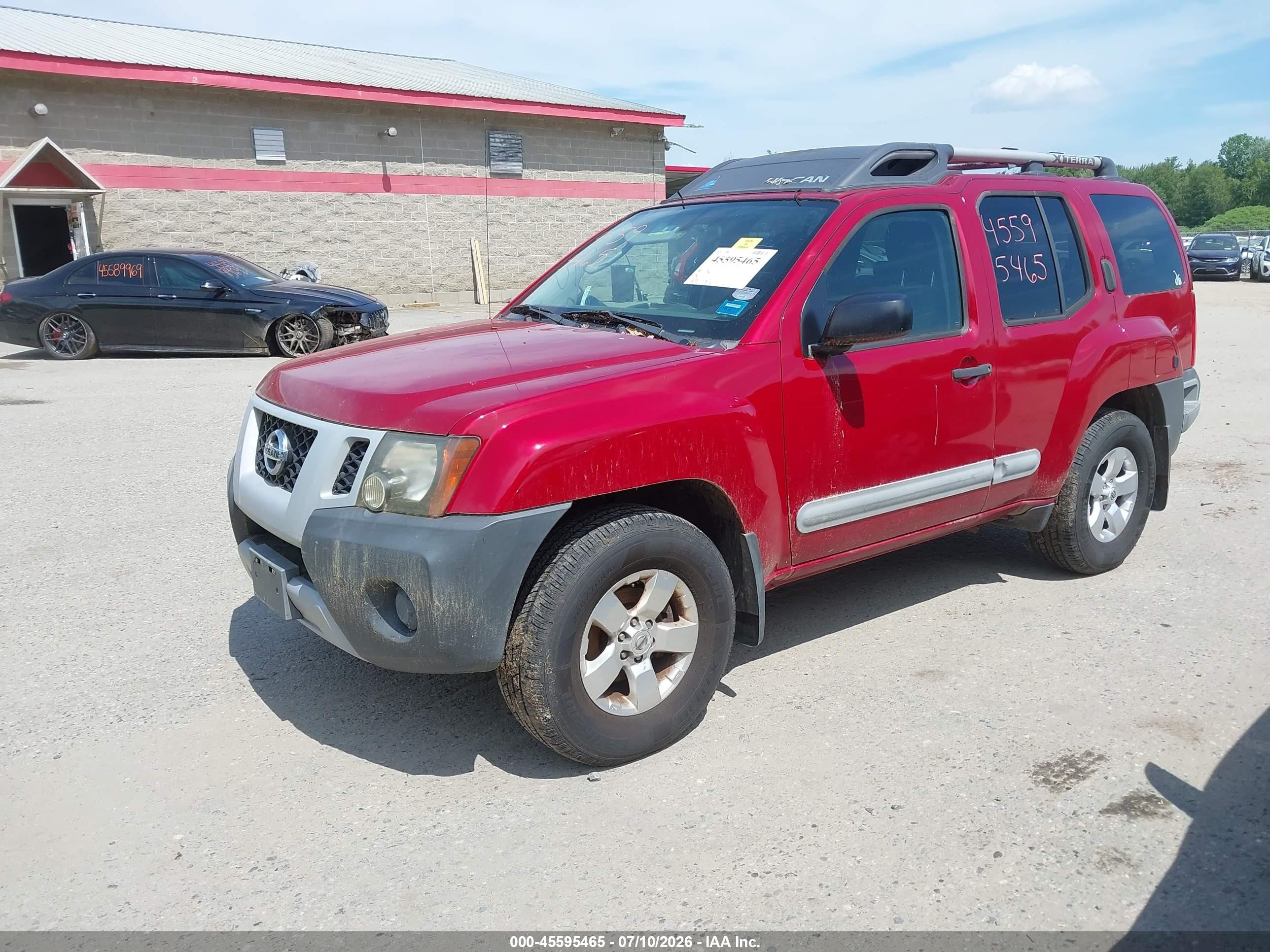 2011 Nissan Xterra S Красный vin: 5N1AN0NW3BC502114