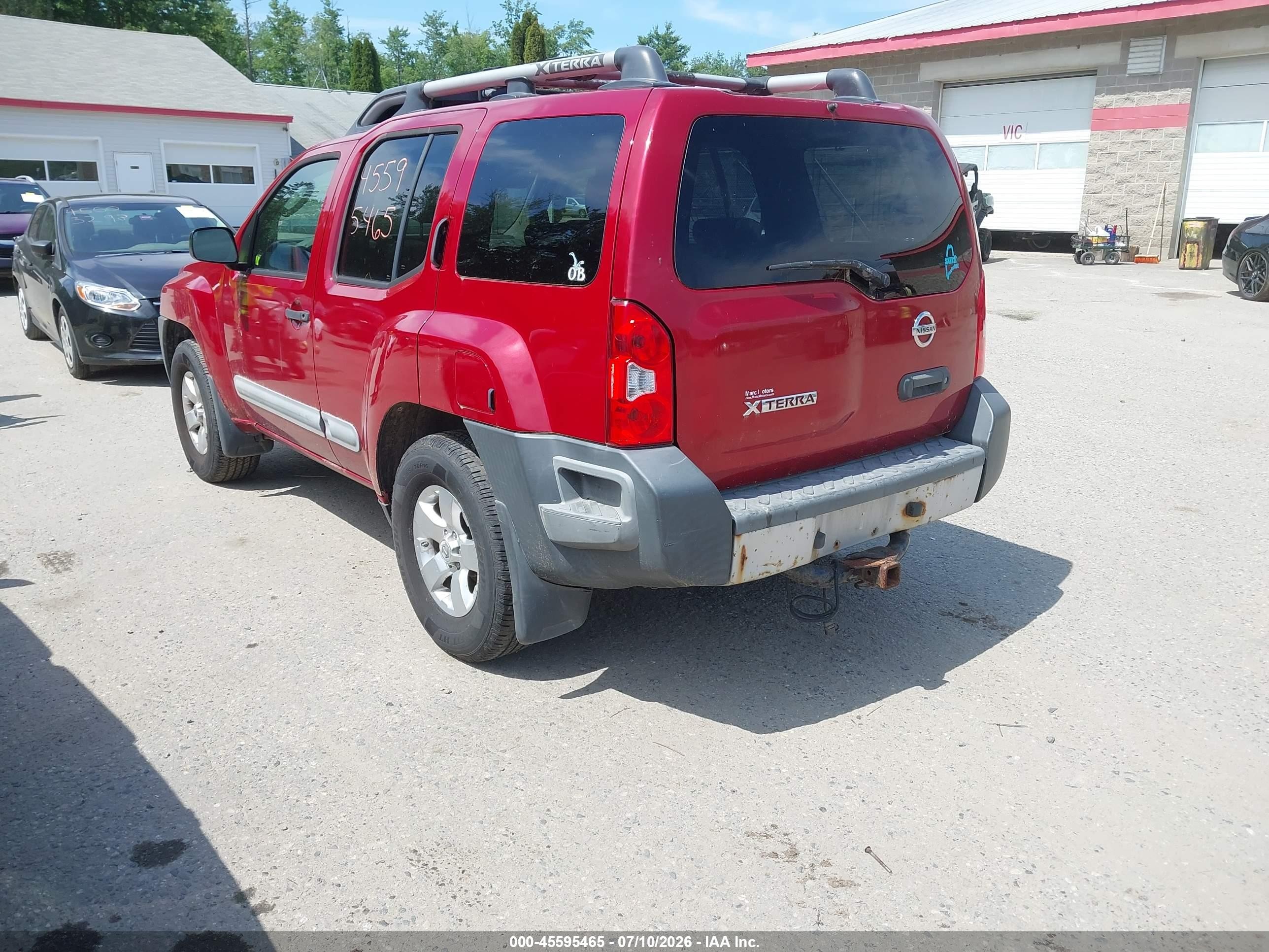2011 Nissan Xterra S Красный vin: 5N1AN0NW3BC502114
