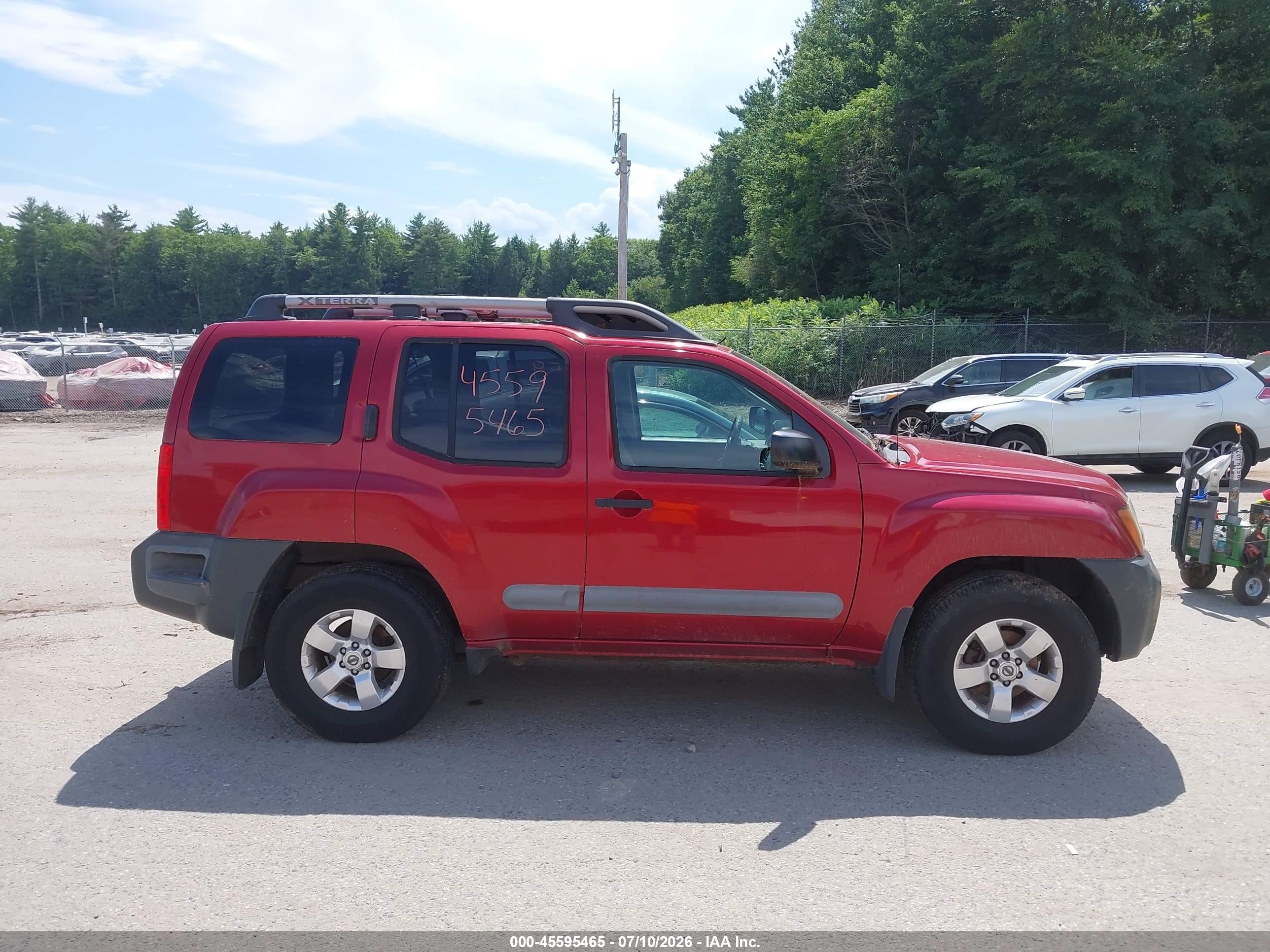 2011 Nissan Xterra S Красный vin: 5N1AN0NW3BC502114