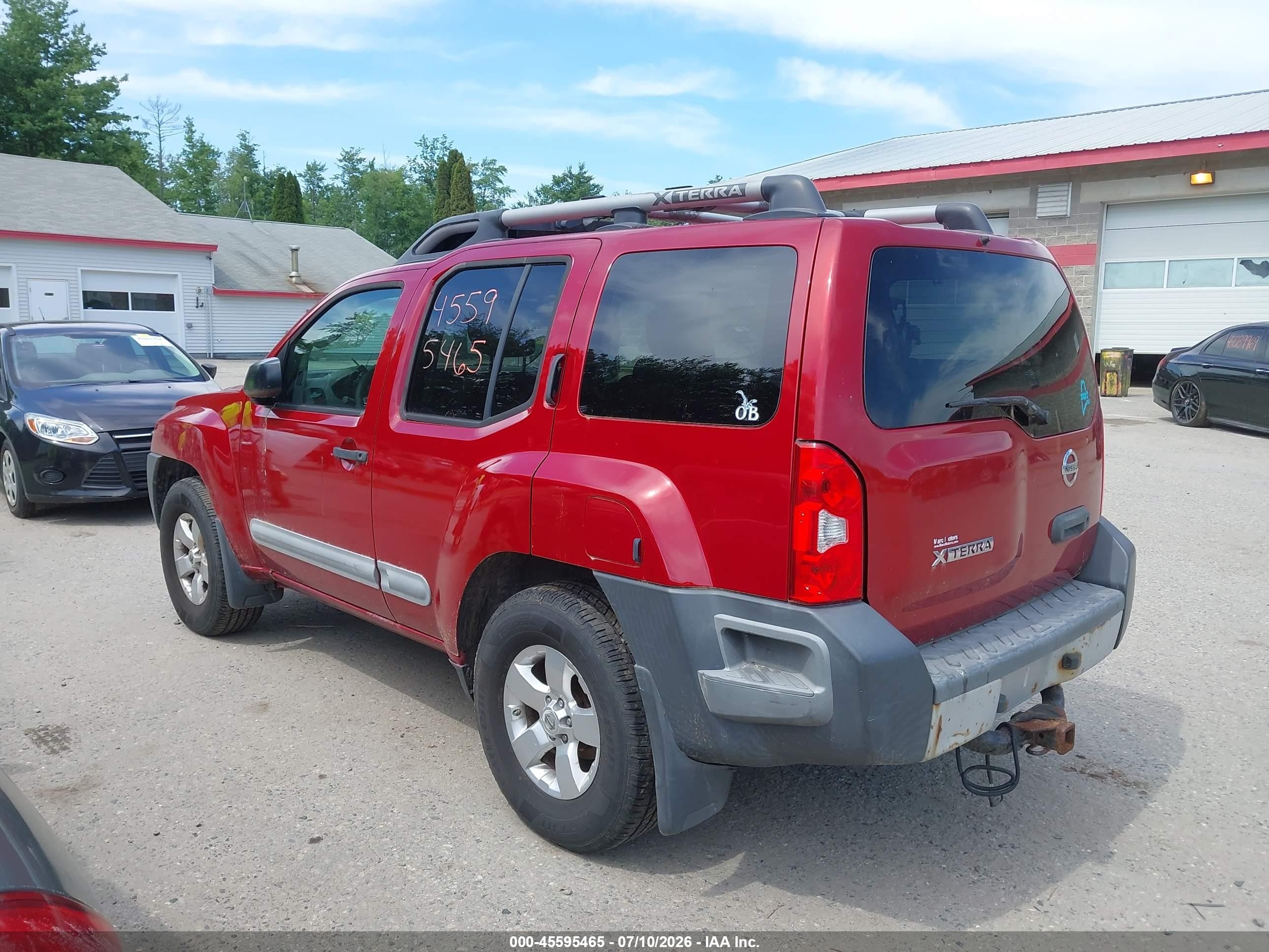 2011 Nissan Xterra S Красный vin: 5N1AN0NW3BC502114