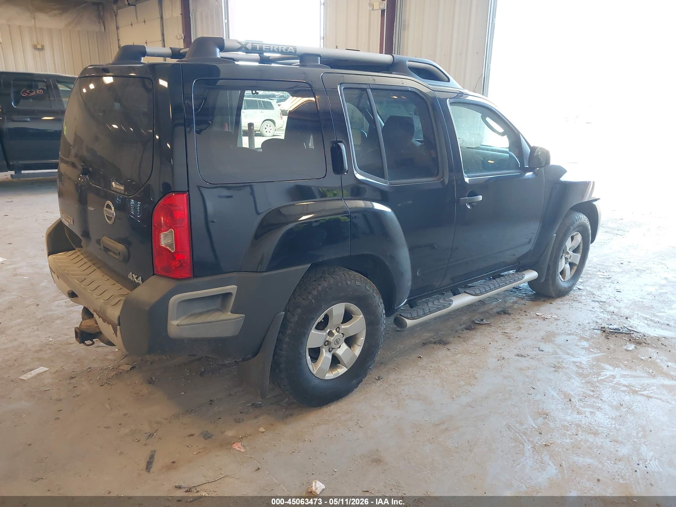 2010 Nissan Xterra S Black vin: 5N1AN0NW4AC505845
