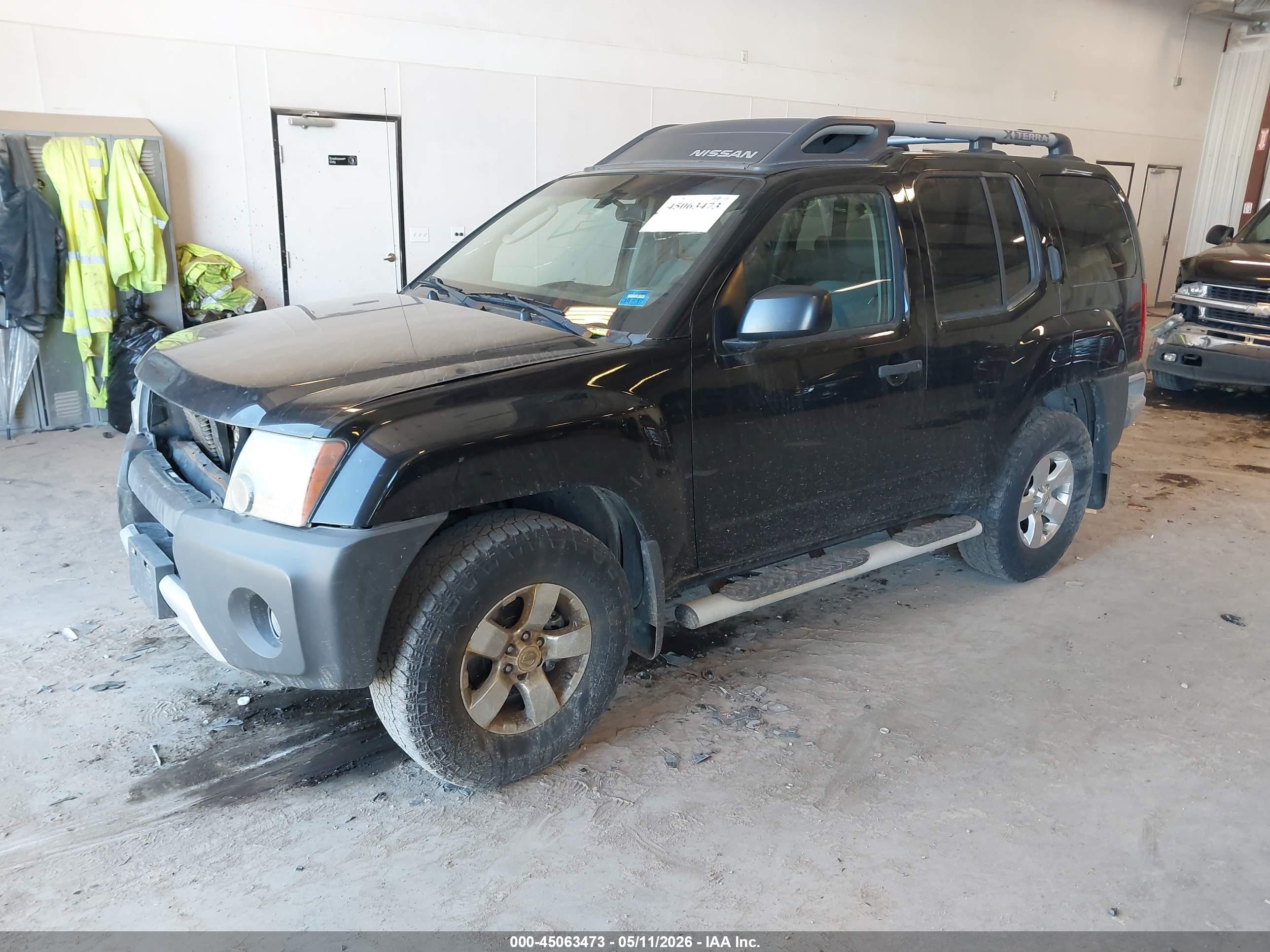 2010 Nissan Xterra S Black vin: 5N1AN0NW4AC505845