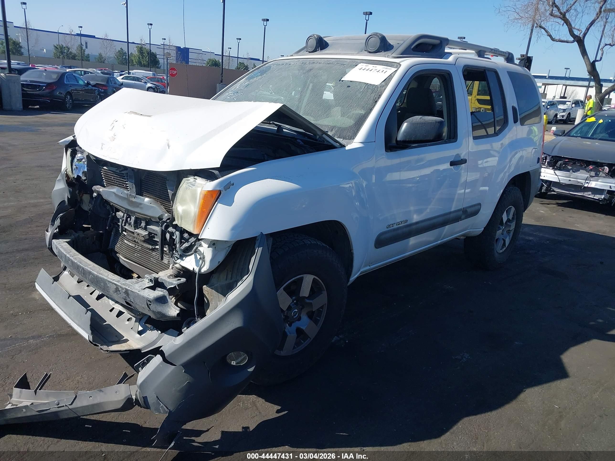 2010 Nissan Xterra Off Road White vin: 5N1AN0NW4AC515775