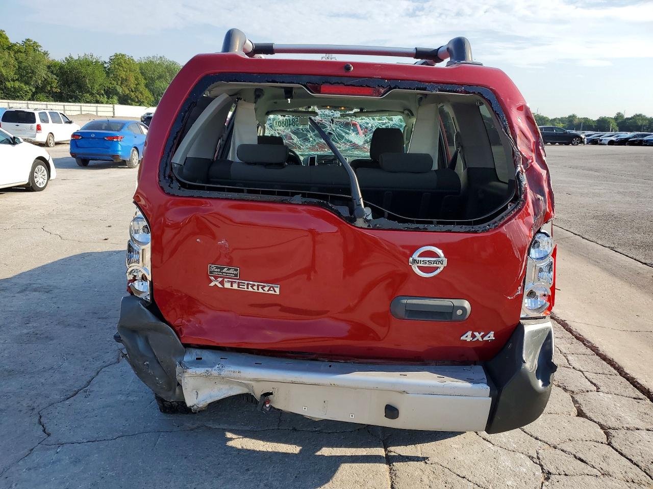 2010 Nissan Xterra X Red vin: 5N1AN0NW4AC521091
