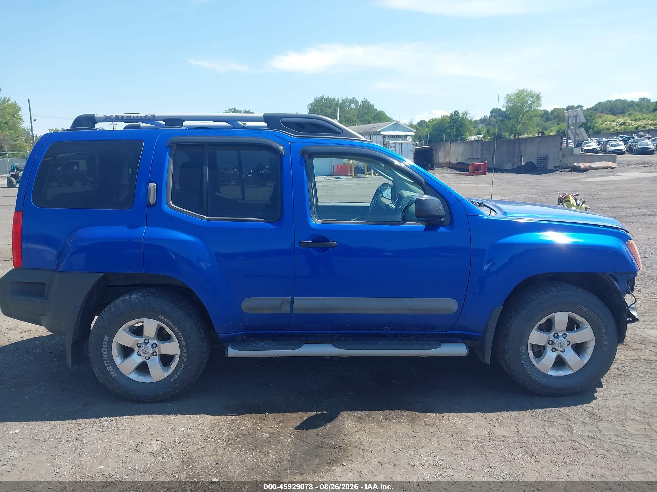 2012 Nissan Xterra S Blue vin: 5N1AN0NW4CC508876