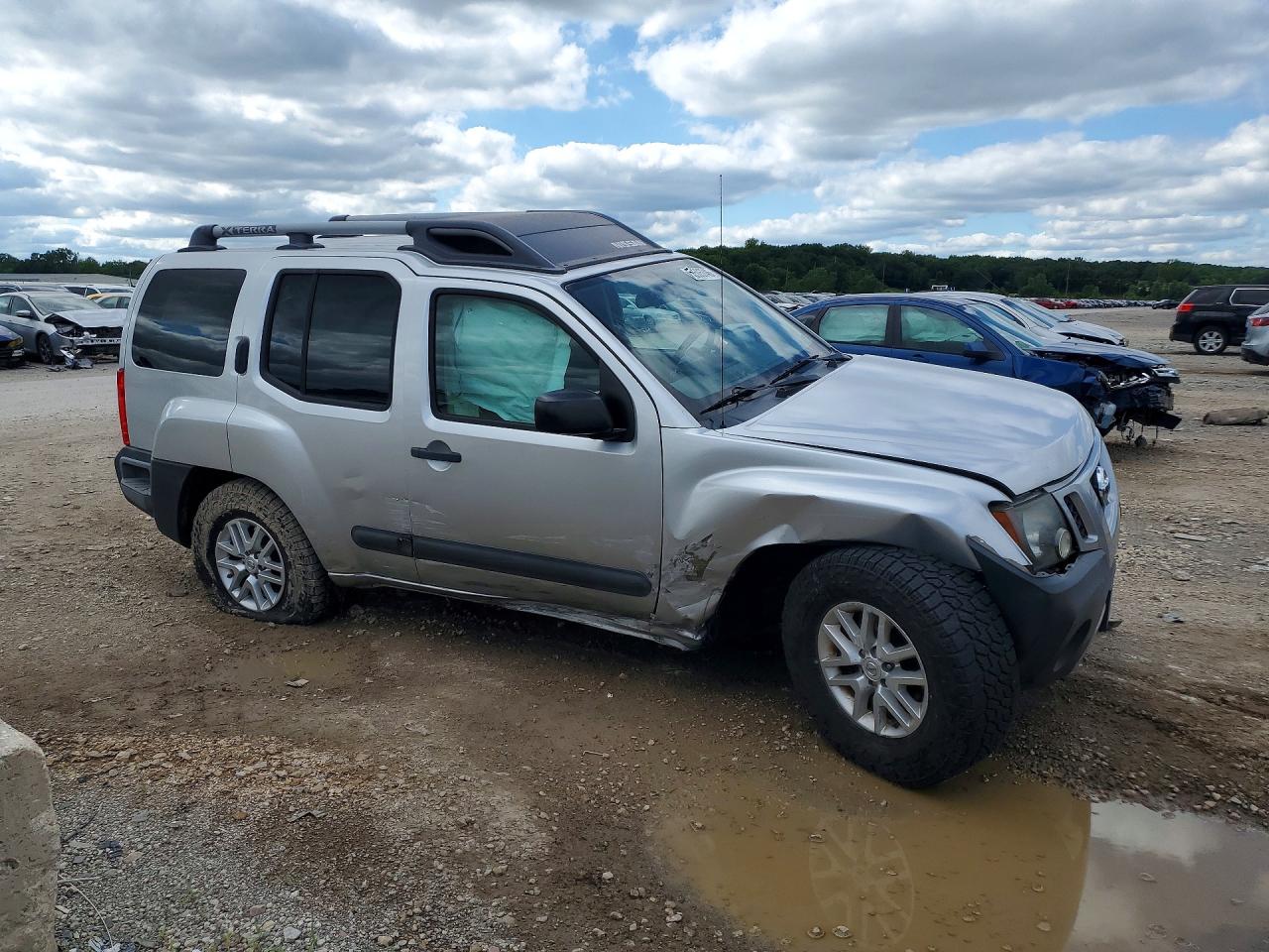 2014 Nissan Xterra S Silver vin: 5N1AN0NW4EN810126