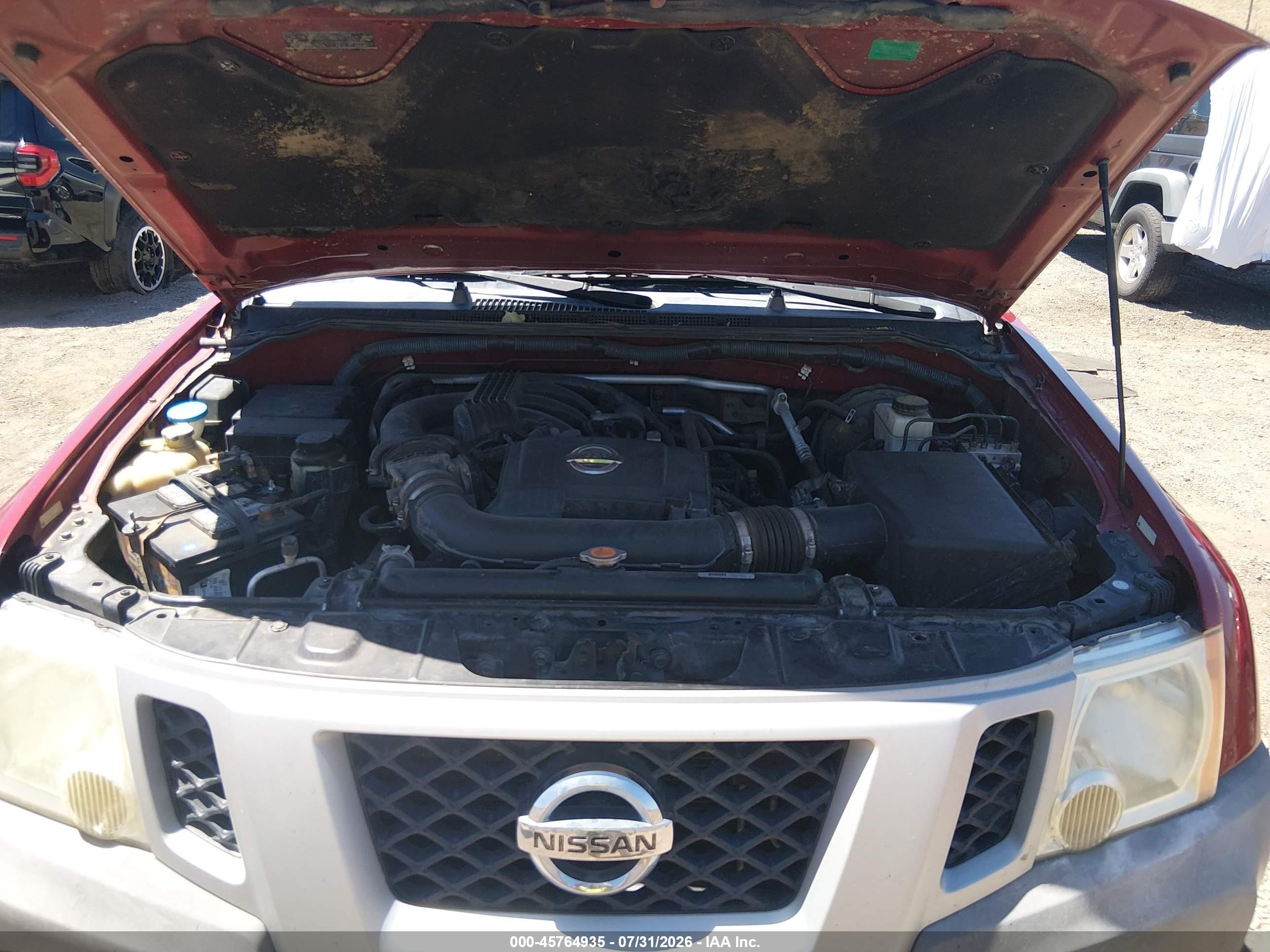 2010 Nissan Xterra S Red vin: 5N1AN0NW5AC506096