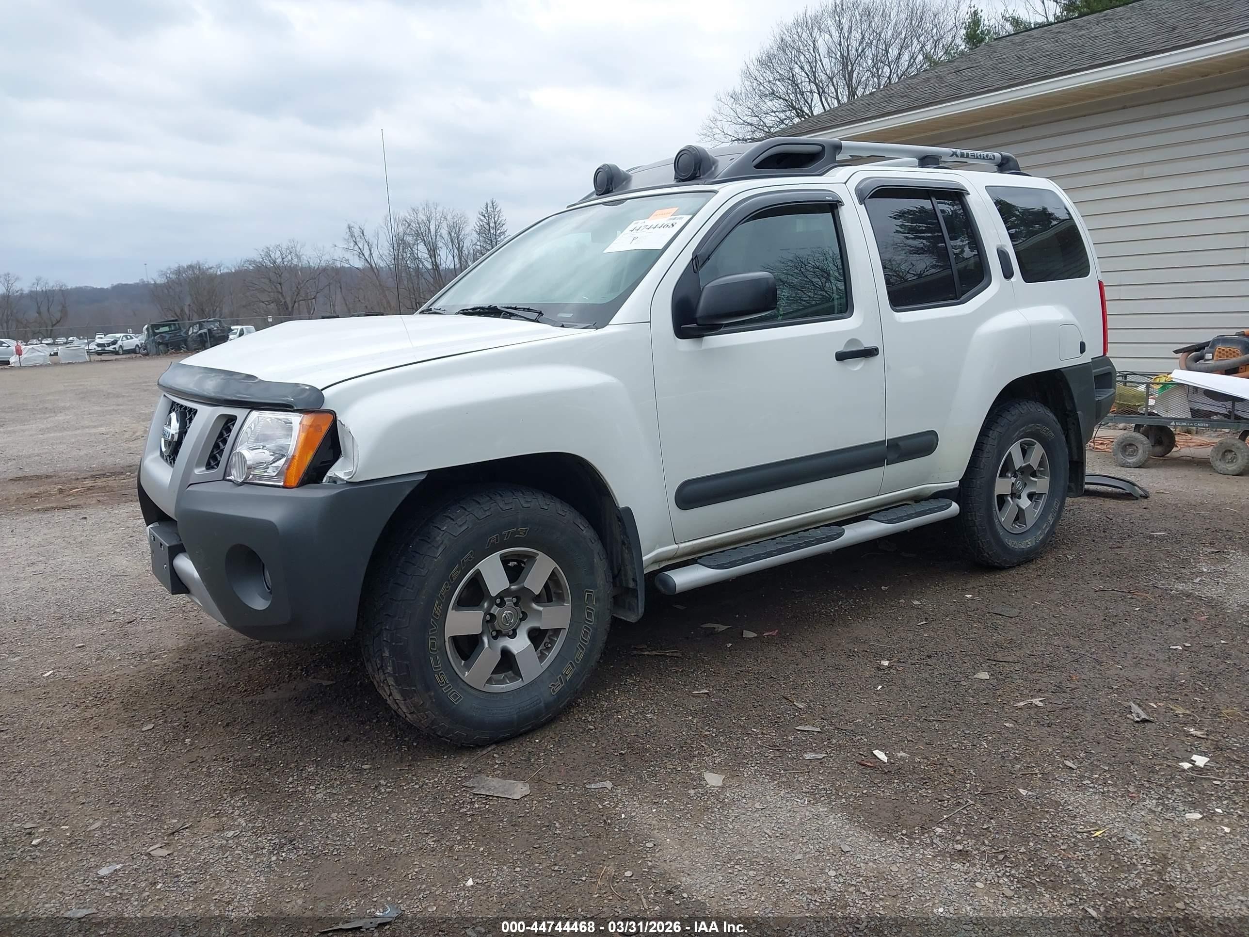2013 Nissan Xterra Pro-4x White vin: 5N1AN0NW5DN818086