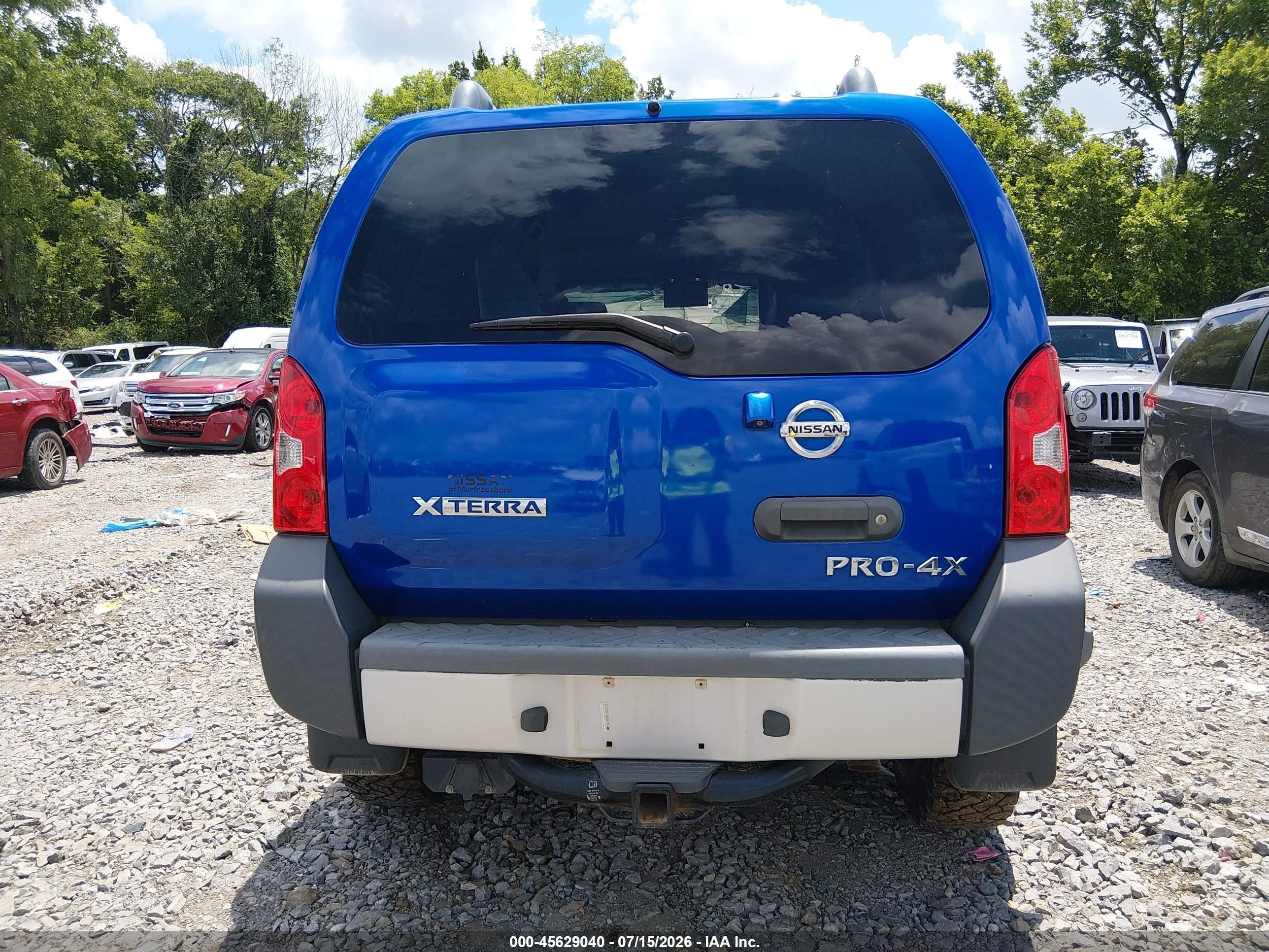 2015 Nissan Xterra Pro-4x Blue vin: 5N1AN0NW5FN663154