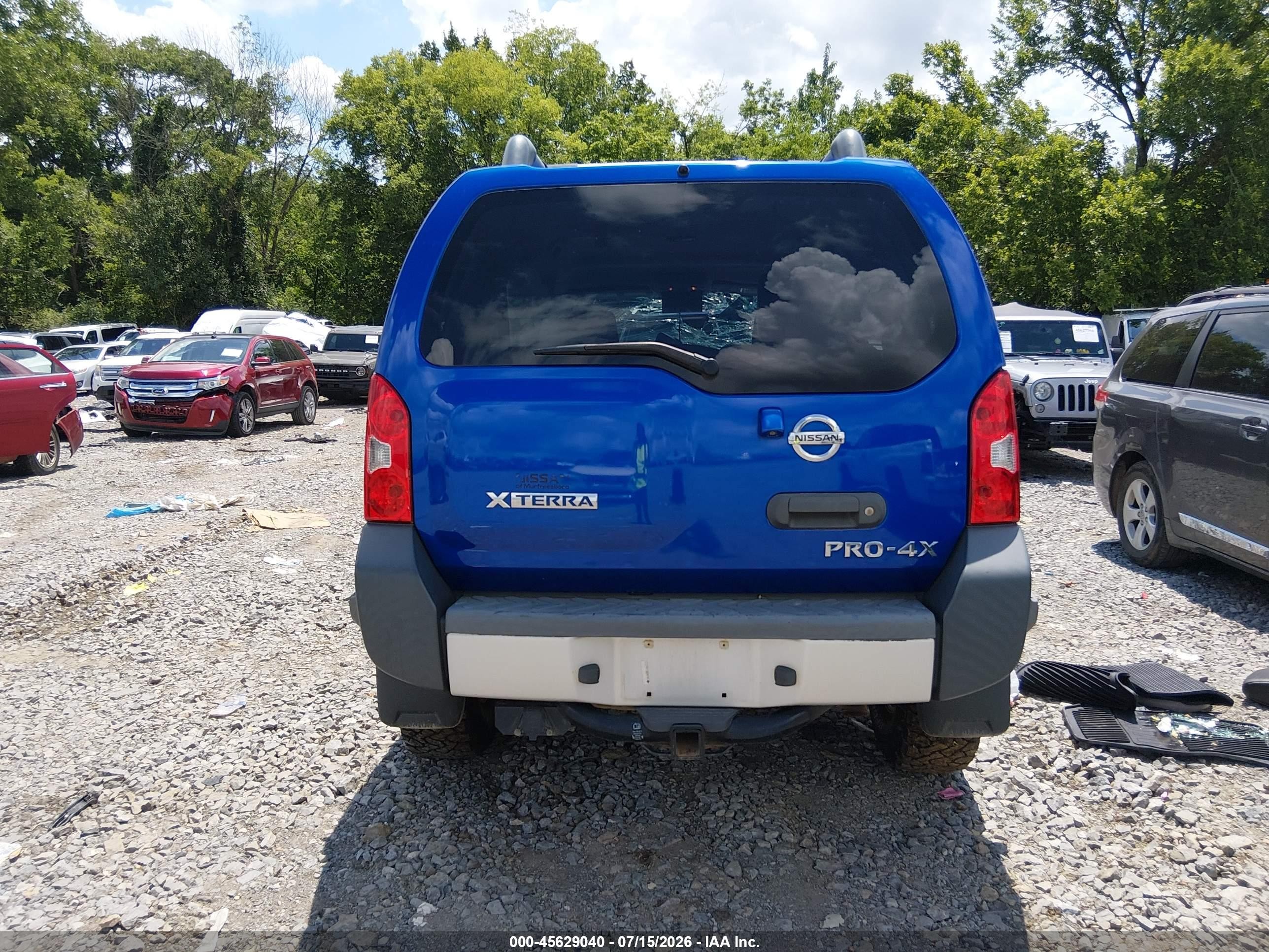 2015 Nissan Xterra Pro-4x Blue vin: 5N1AN0NW5FN663154