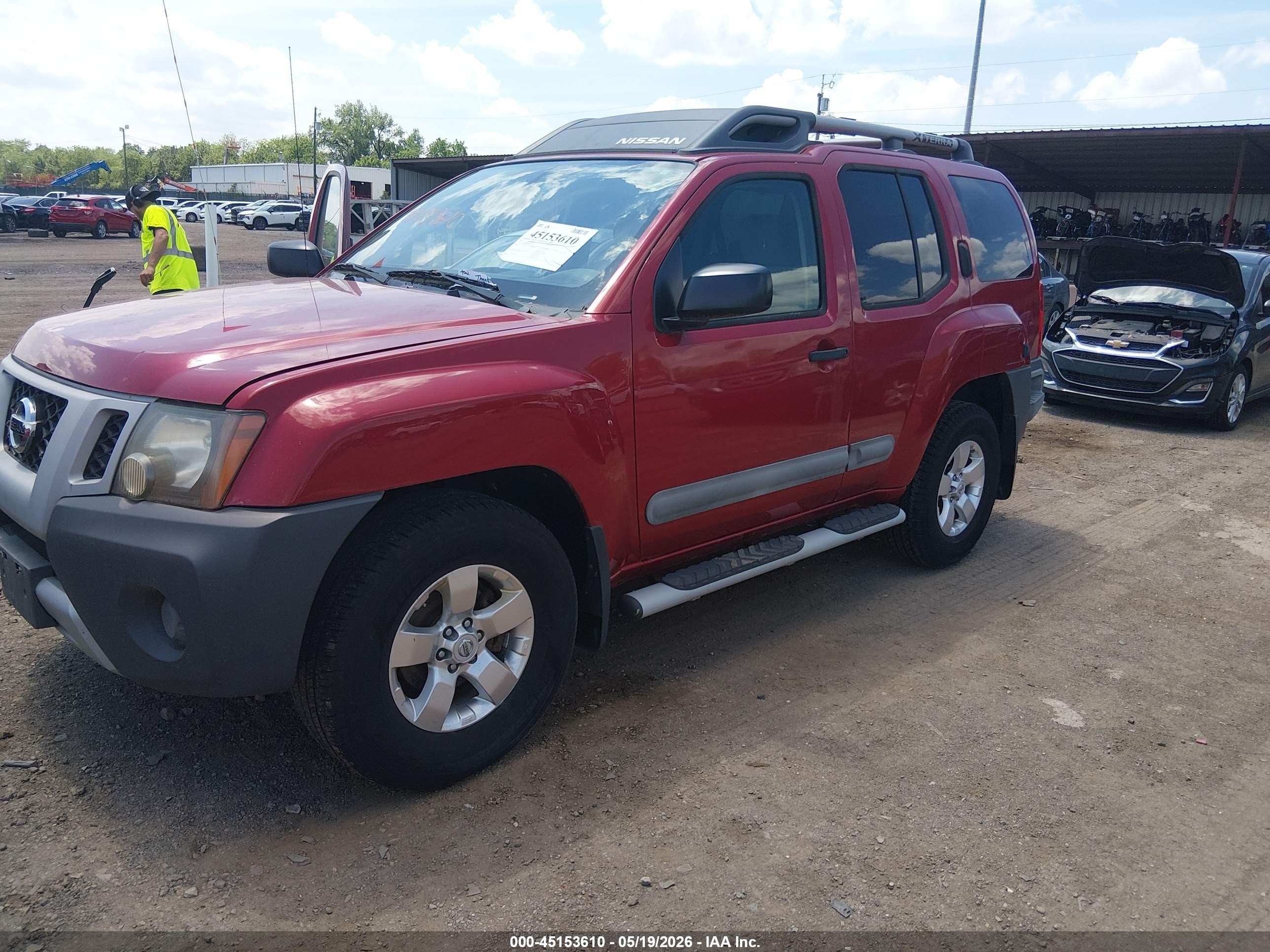 2011 Nissan Xterra S Red vin: 5N1AN0NW6BC503239