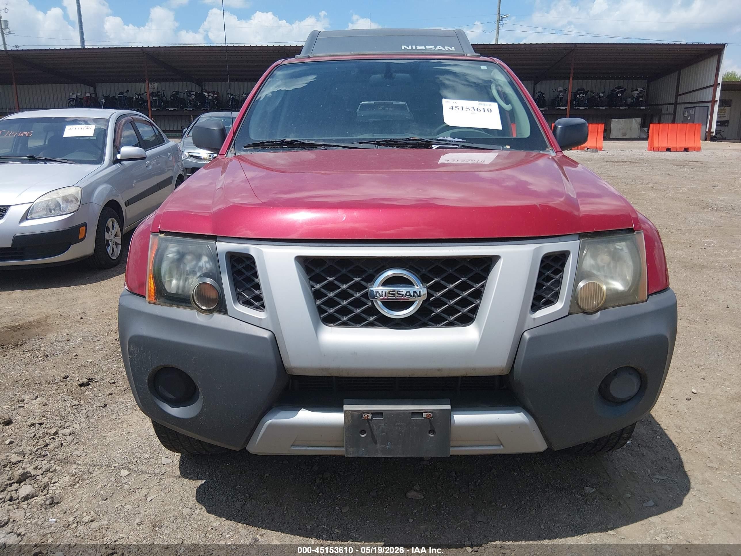 2011 Nissan Xterra S Red vin: 5N1AN0NW6BC503239