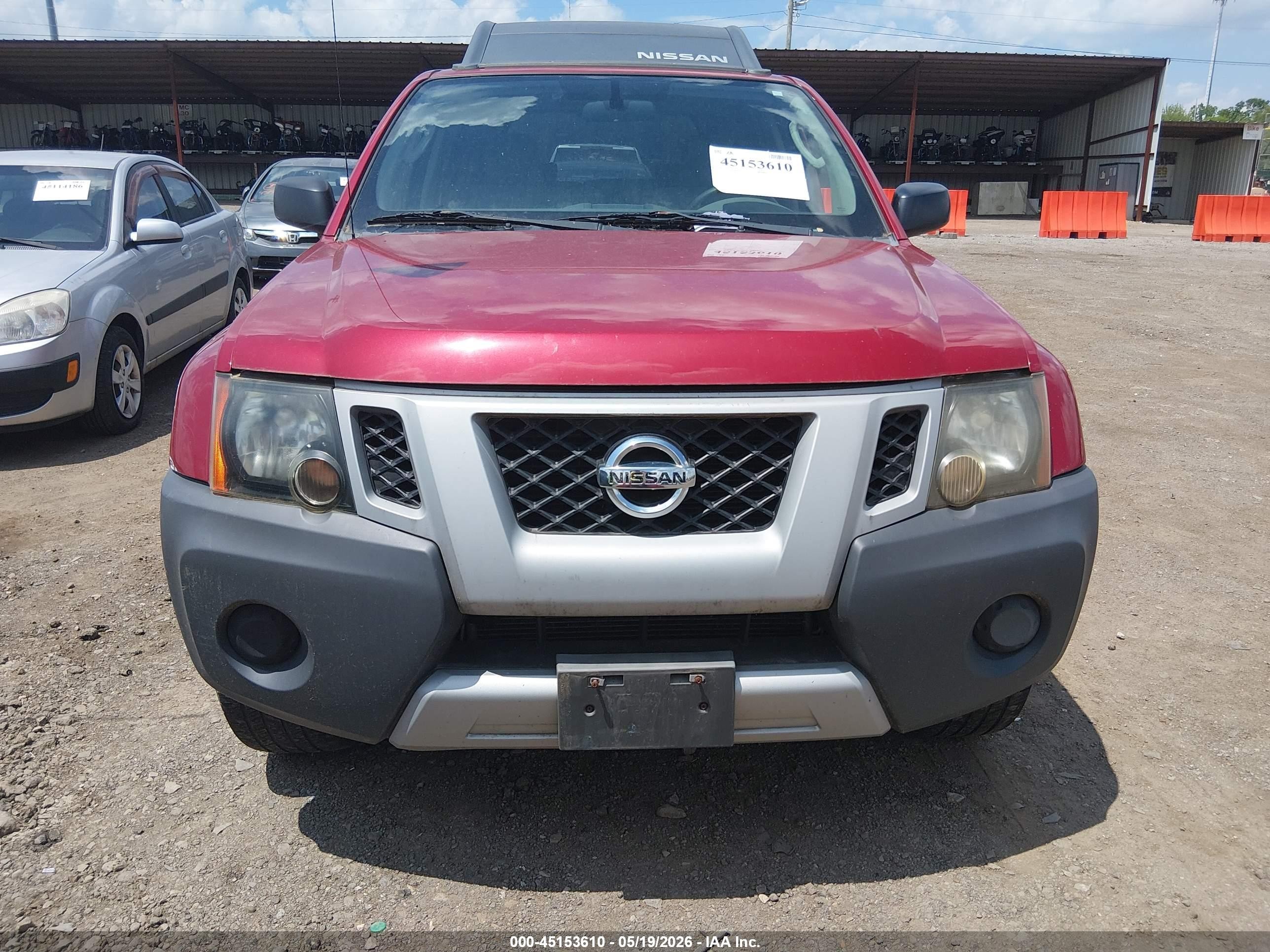 2011 Nissan Xterra S Red vin: 5N1AN0NW6BC503239